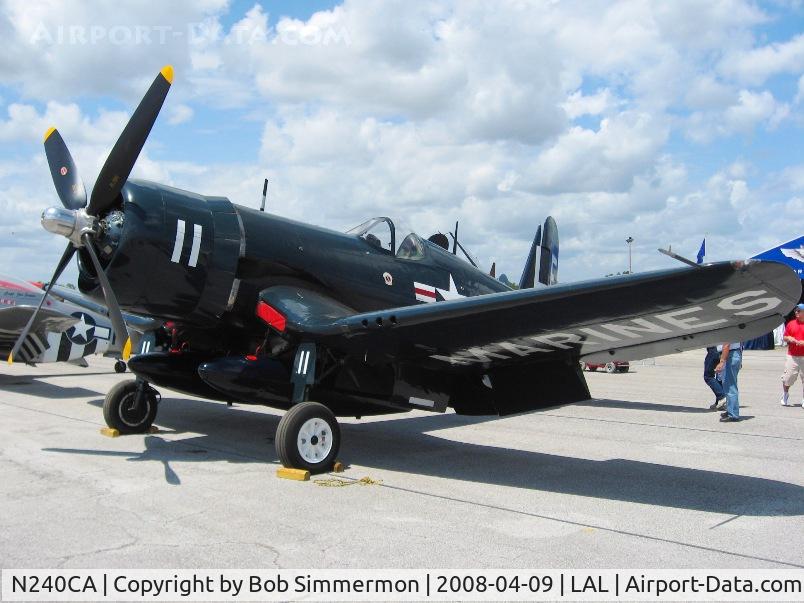 N240CA, 1945 Vought F4U-4 Corsair C/N 9513, Sun N Fun 2008