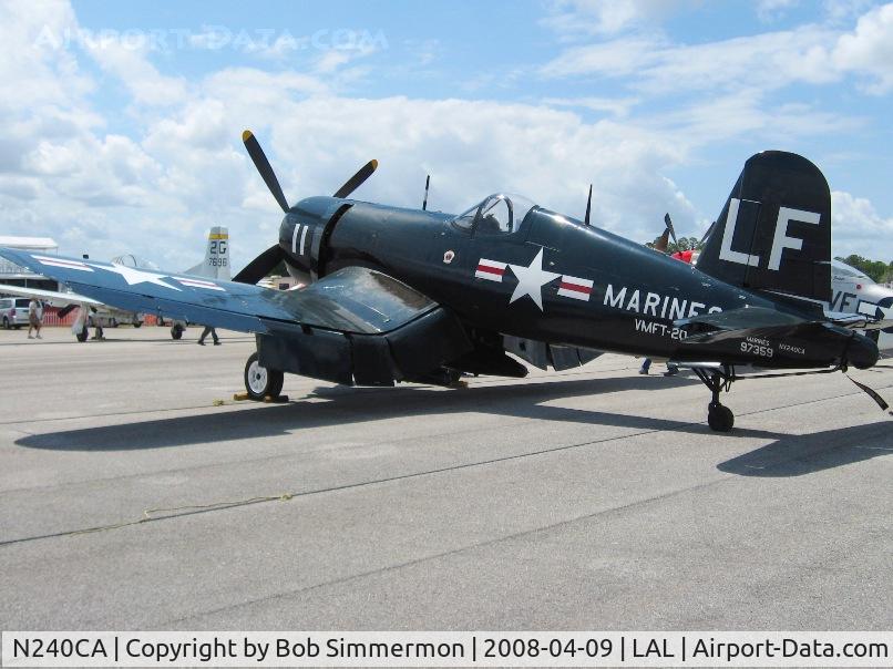 N240CA, 1945 Vought F4U-4 Corsair C/N 9513, Sun N Fun 2008