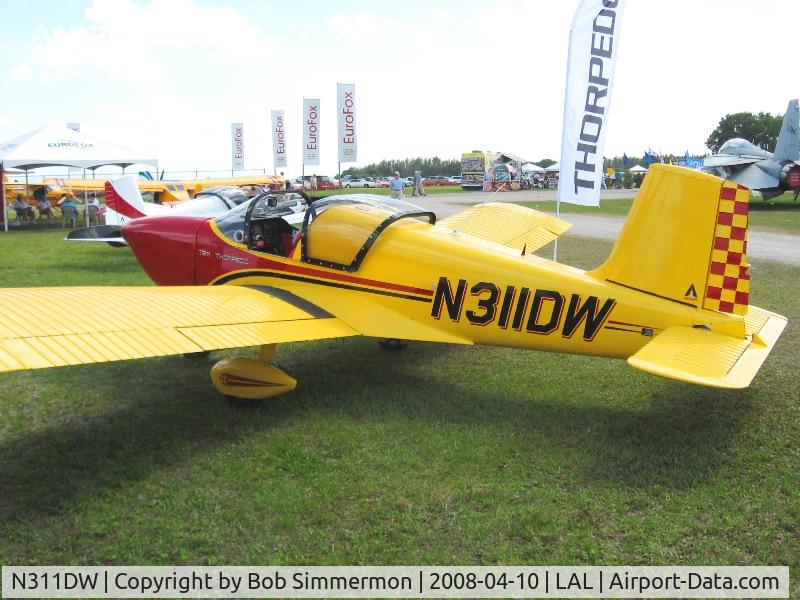 N311DW, 2007 Indus Aviation T-211 Thorpedo C/N 0708D0313, Sun N Fun 2008