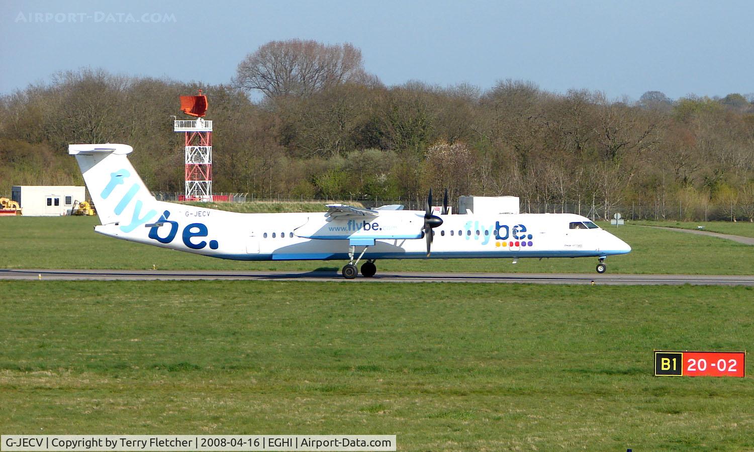G-JECV, 2007 De Havilland Canada DHC-8-402Q Dash 8 C/N 4148, FLYBE Dash 8 at Southampton