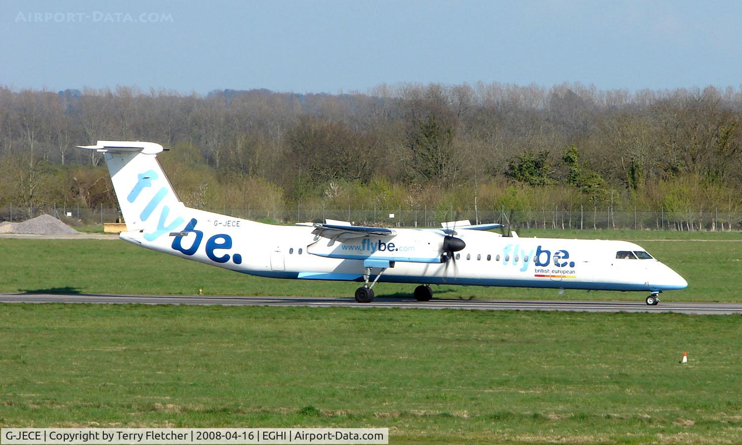 G-JECE, 2004 De Havilland Canada DHC-8-402Q Dash 8 C/N 4094, FLYBE Dash 8 at Southampton