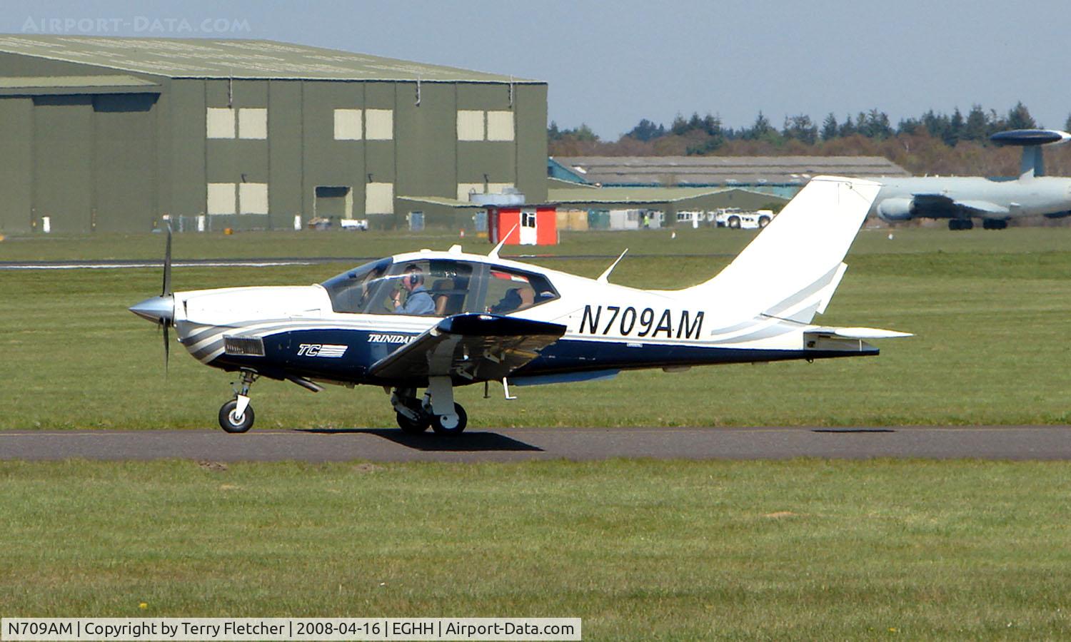 N709AM, 2001 Socata TB-21 GT TC Trinidad C/N 2101, Socata TB21GT  prepares to depart Bournemouth
