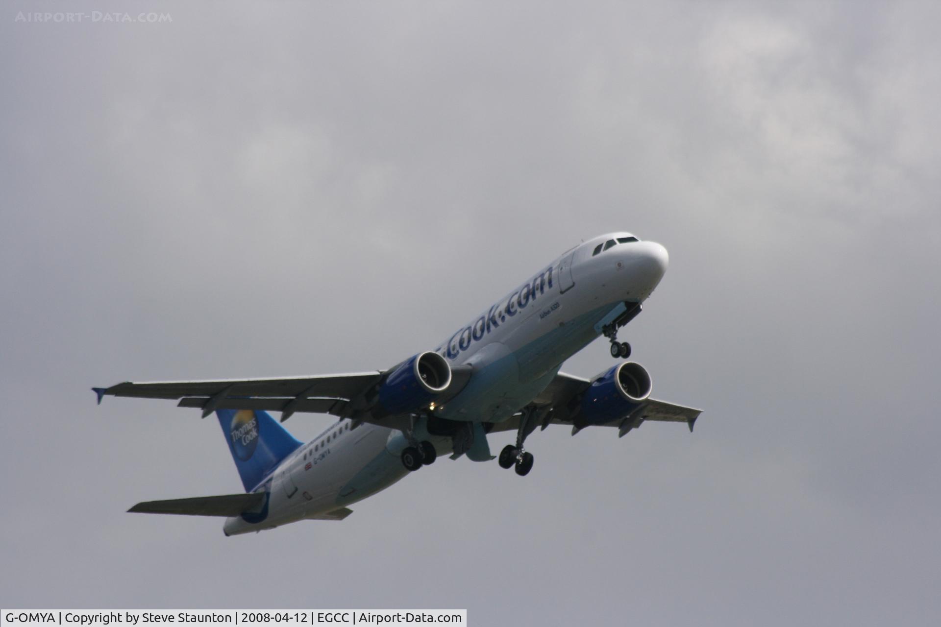 G-OMYA, 1997 Airbus A320-214 C/N 716, Taken at Manchester Airport on a typical showery April day