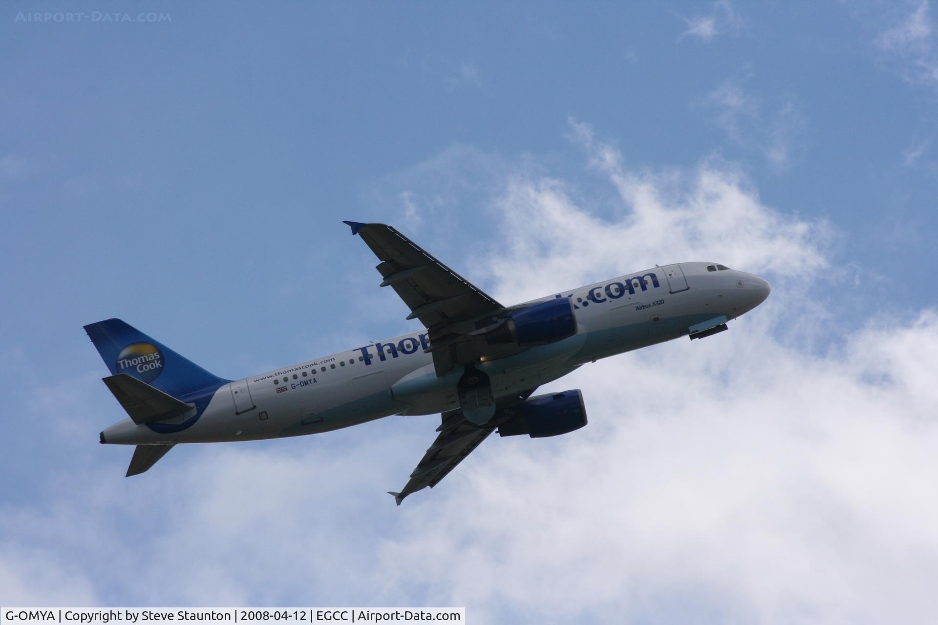 G-OMYA, 1997 Airbus A320-214 C/N 716, Taken at Manchester Airport on a typical showery April day