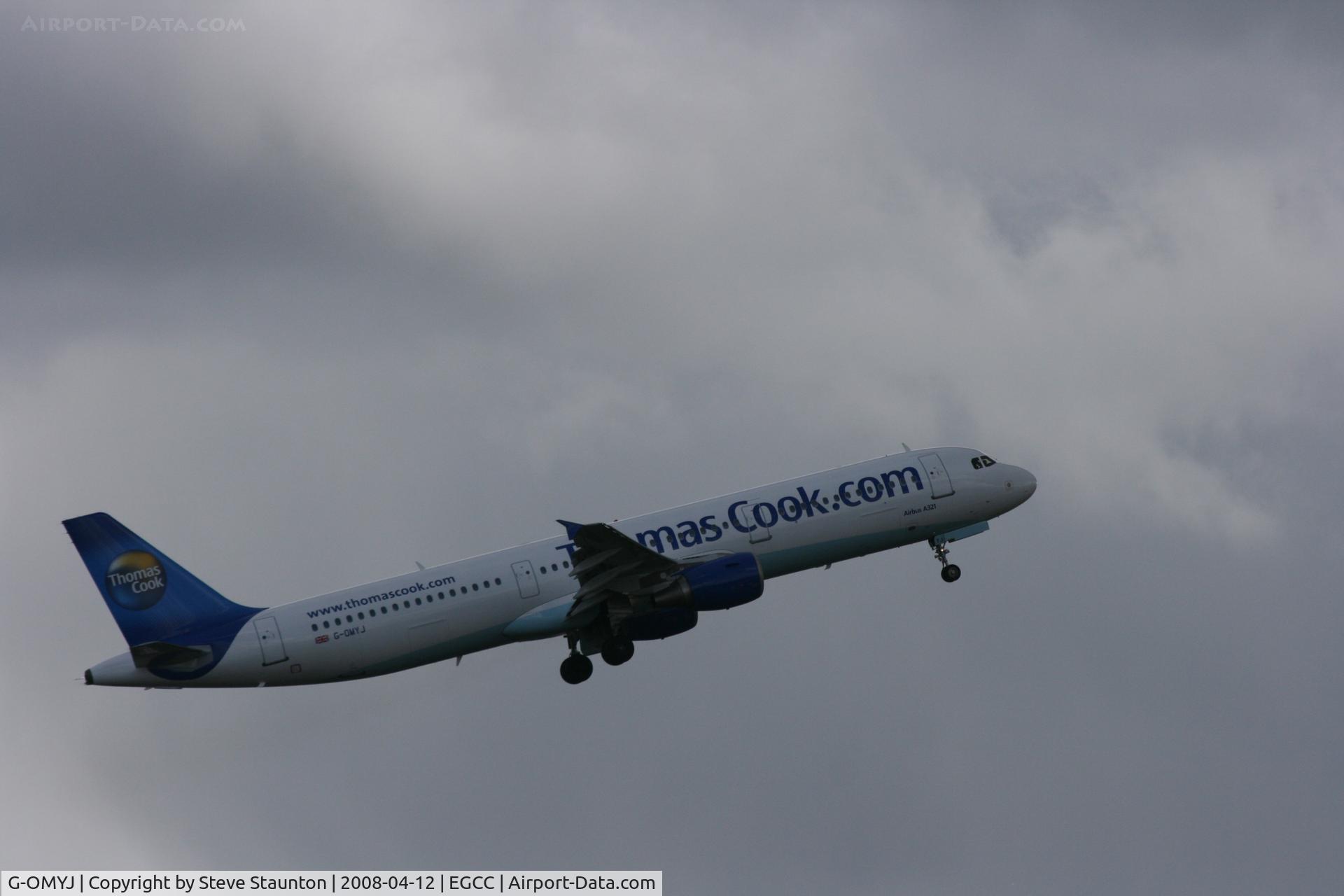 G-OMYJ, 1997 Airbus A321-211 C/N 677, Taken at Manchester Airport on a typical showery April day