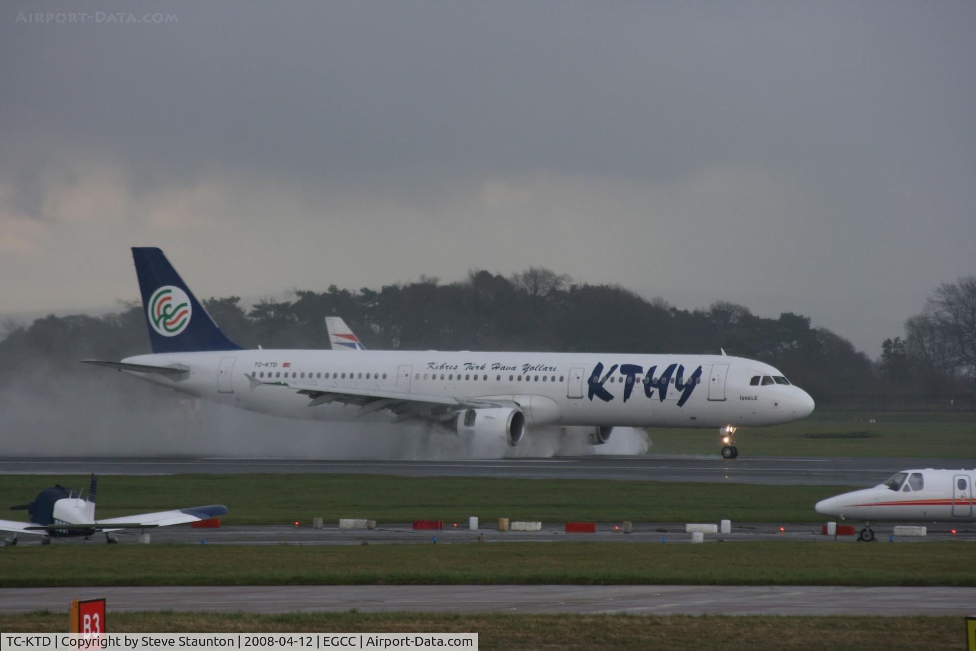 TC-KTD, 2003 Airbus A321-211 C/N 2117, Taken at Manchester Airport on a typical showery April day