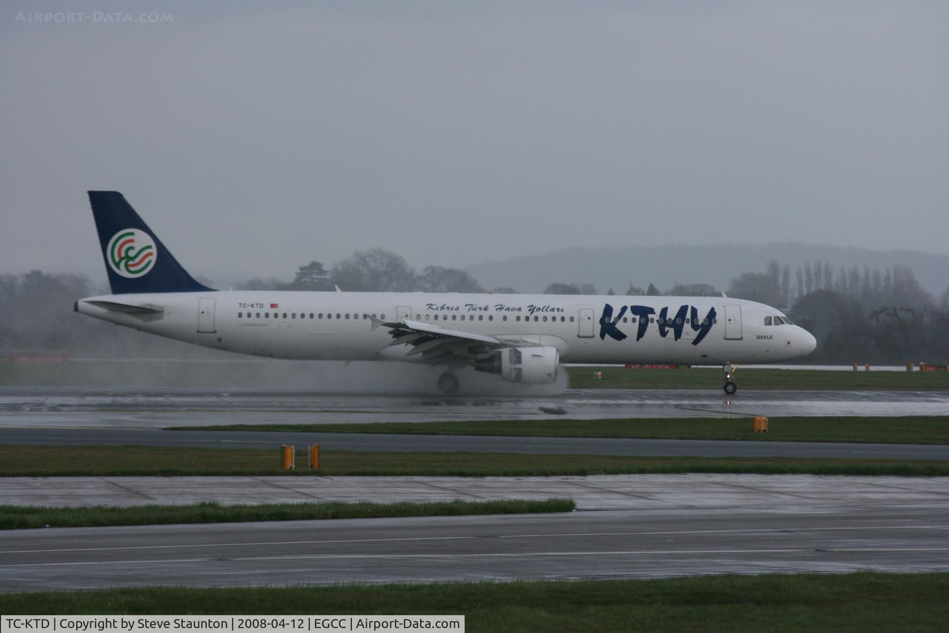 TC-KTD, 2003 Airbus A321-211 C/N 2117, Taken at Manchester Airport on a typical showery April day