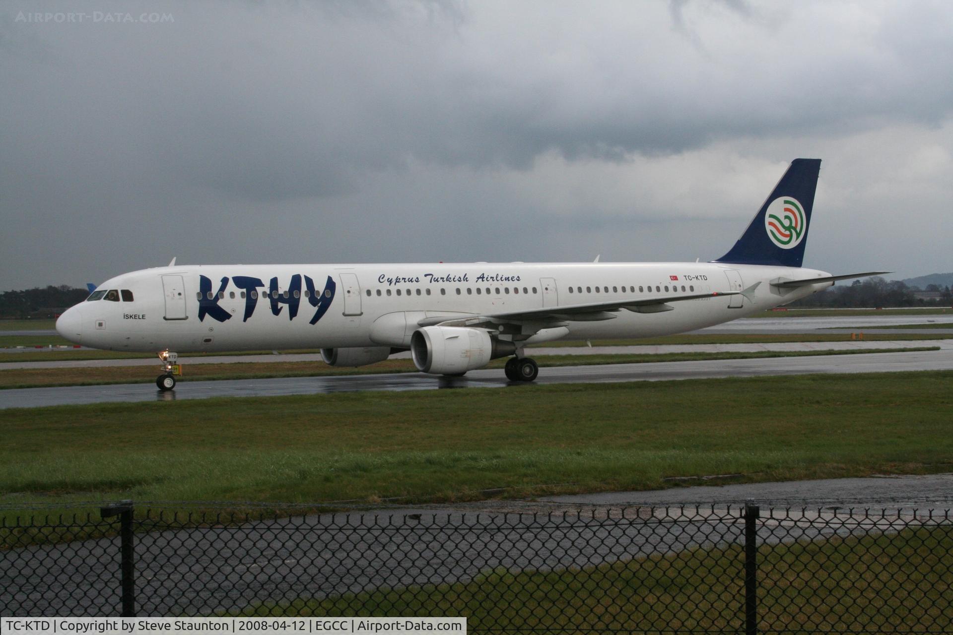 TC-KTD, 2003 Airbus A321-211 C/N 2117, Taken at Manchester Airport on a typical showery April day