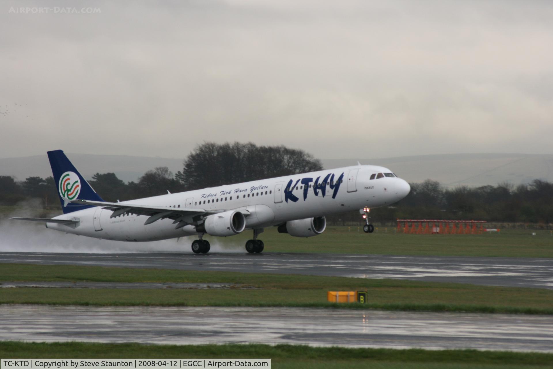 TC-KTD, 2003 Airbus A321-211 C/N 2117, Taken at Manchester Airport on a typical showery April day