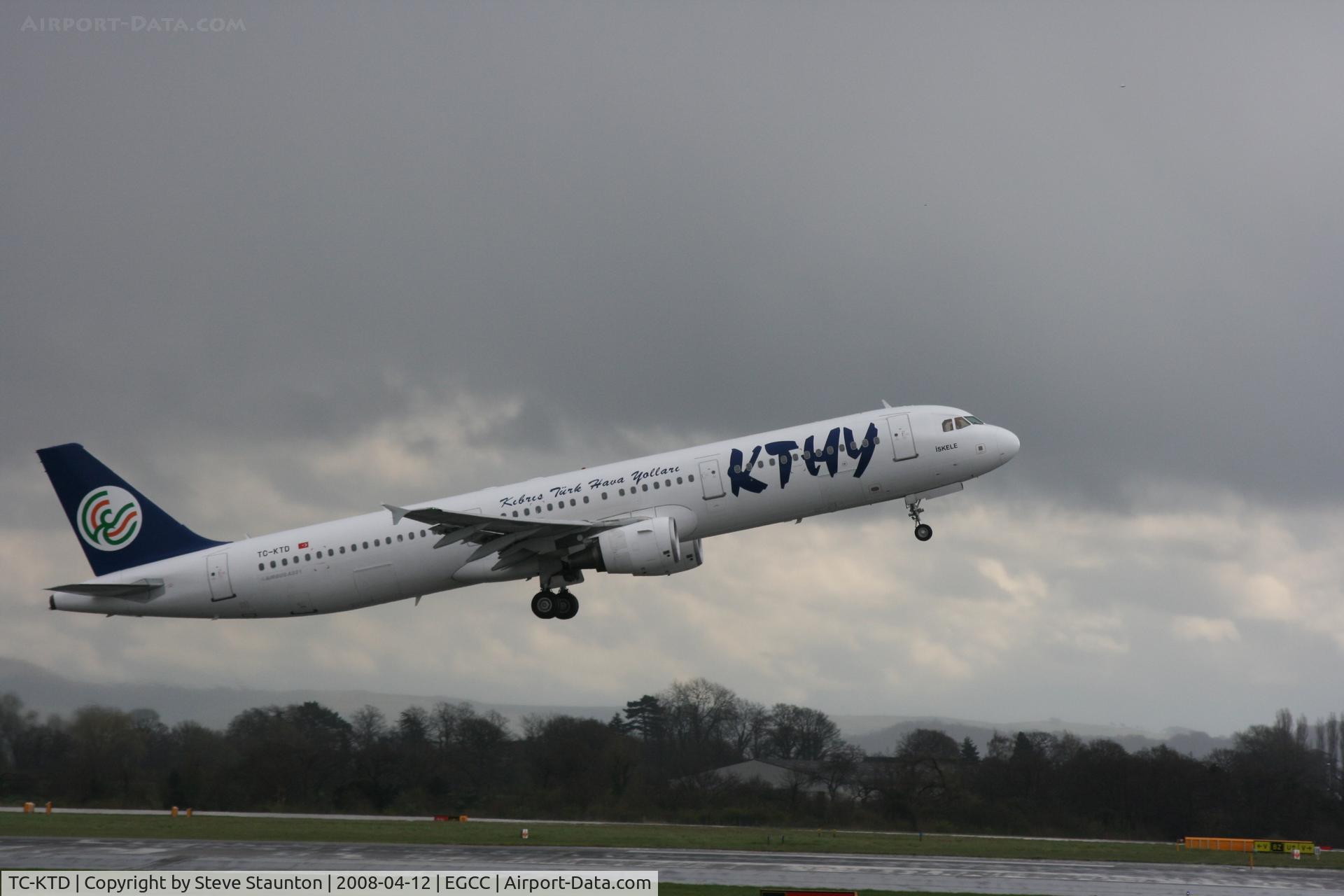 TC-KTD, 2003 Airbus A321-211 C/N 2117, Taken at Manchester Airport on a typical showery April day