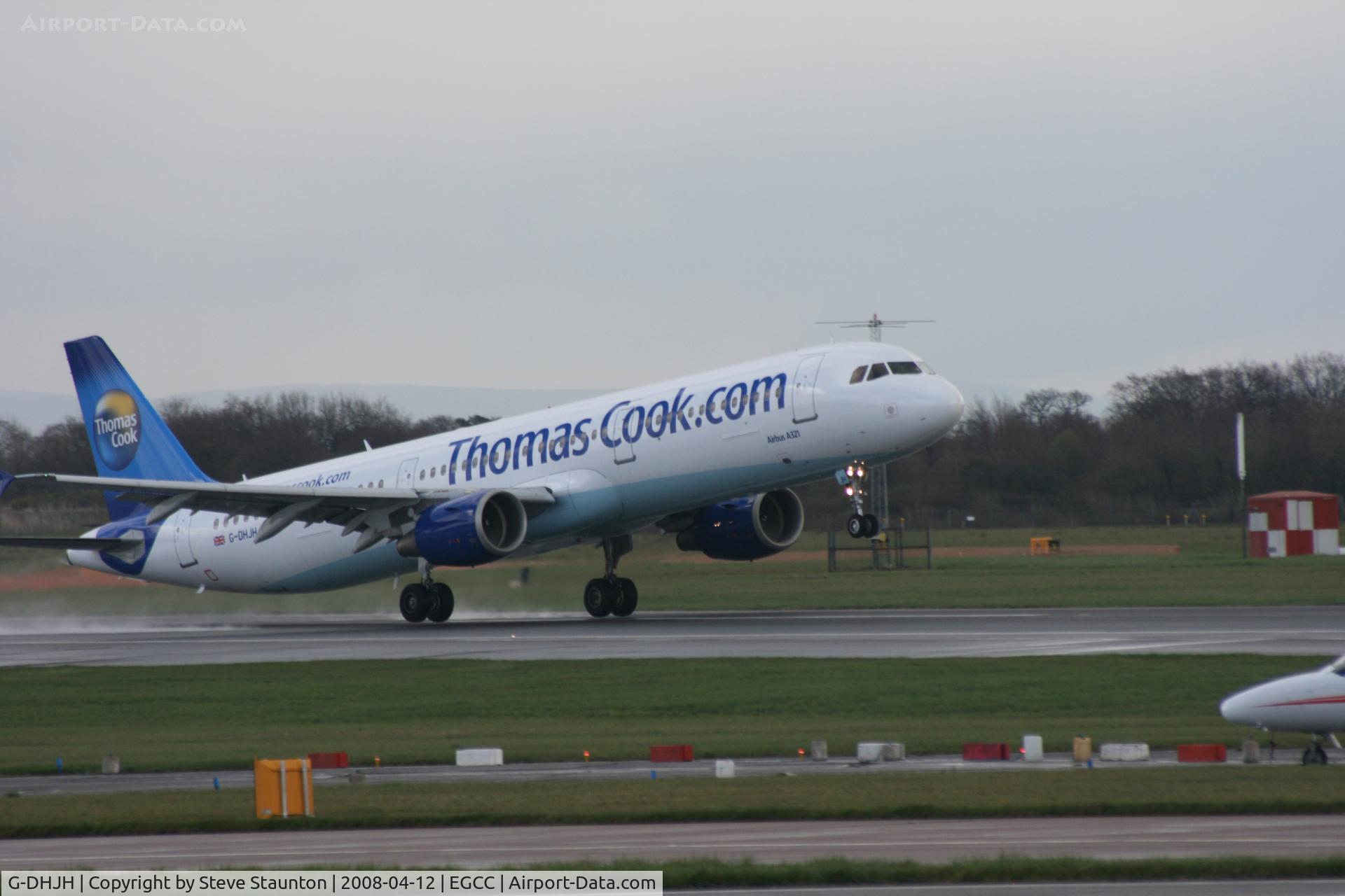 G-DHJH, 2000 Airbus A321-211 C/N 1238, Taken at Manchester Airport on a typical showery April day