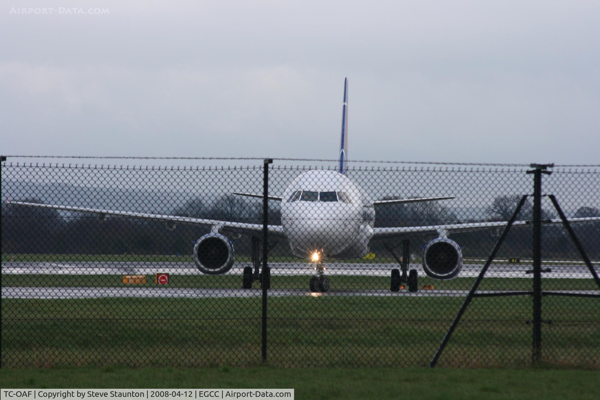 TC-OAF, 1997 Airbus A321-231 C/N 668, Taken at Manchester Airport on a typical showery April day