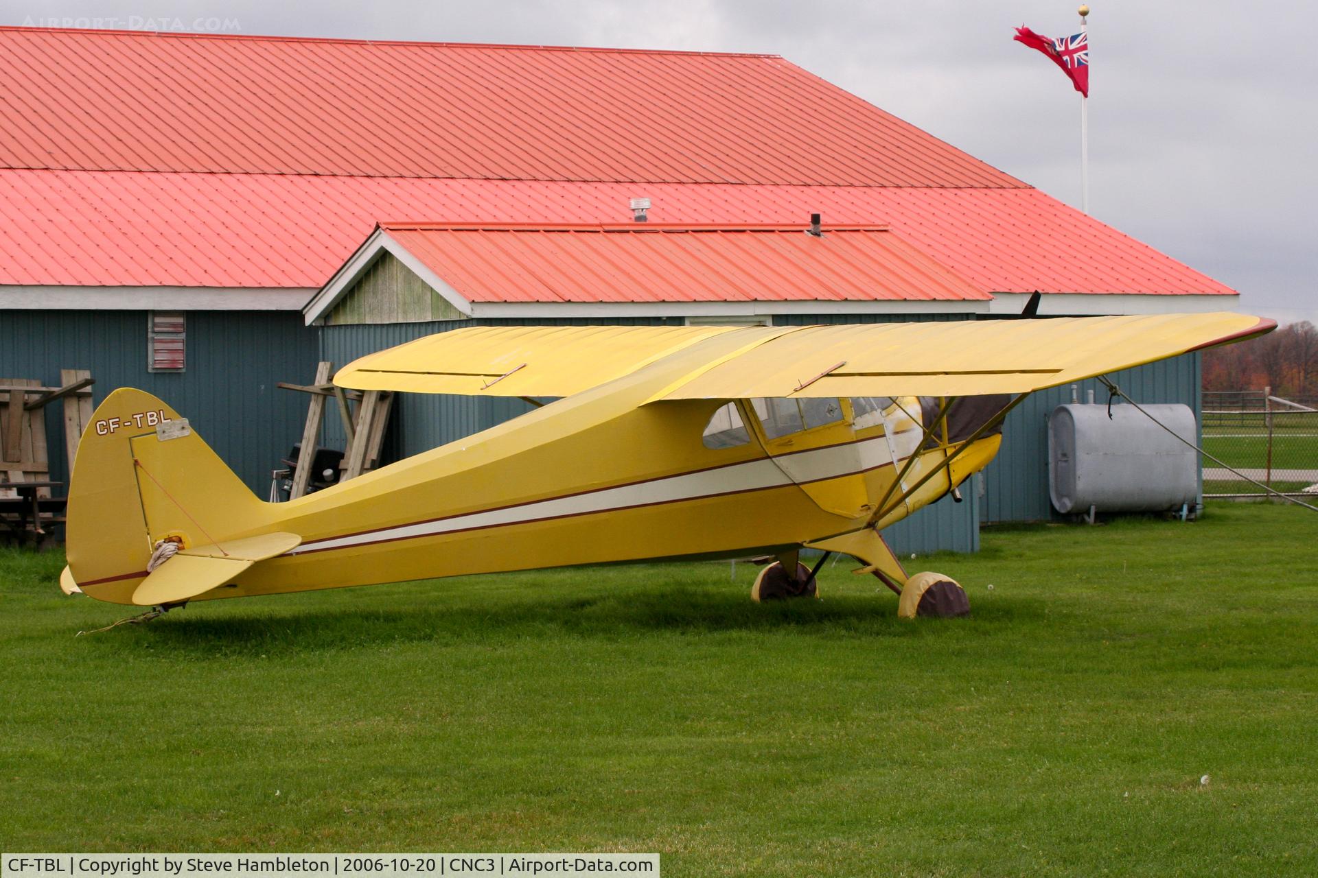 CF-TBL, 1939 Piper J-4A Cub Coupe C/N 4-727, At Brampton, Ontario
