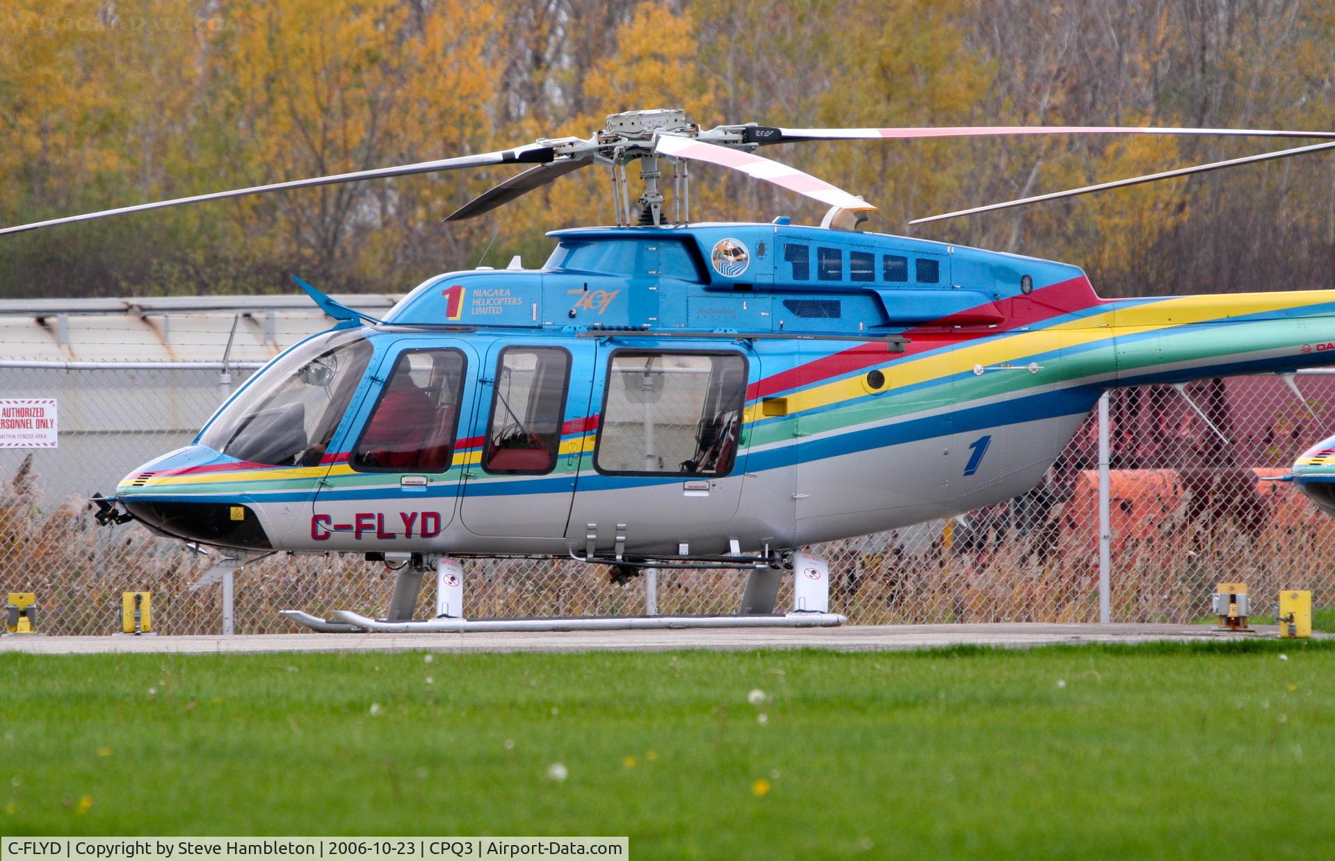 C-FLYD, 1996 Bell 407 C/N 53014, Bell 407 of Niagara Helicopters at Niagara Heliport