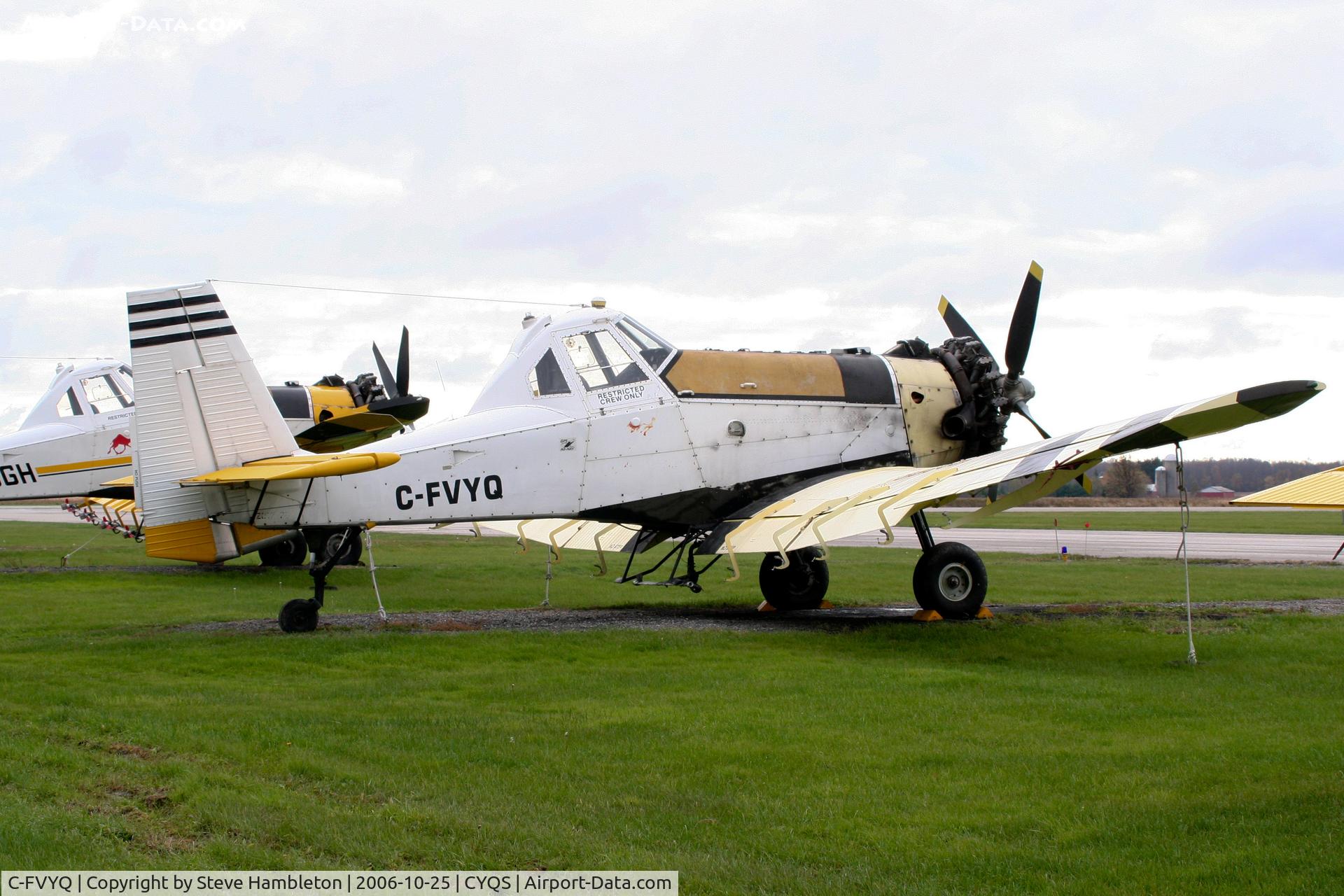 C-FVYQ, 1987 PZL-Mielec M-18 Dromader C/N 1Z017-28, At St Thomas Municipal, ON