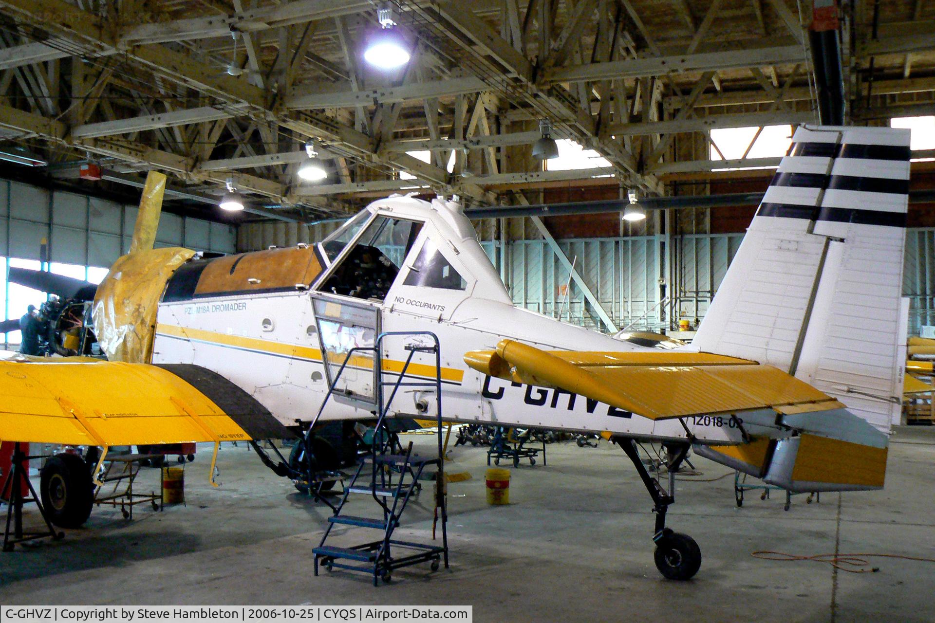 C-GHVZ, 1988 PZL-Mielec M-18B Dromader C/N 1Z018-02, At St Thomas Municipal, ON