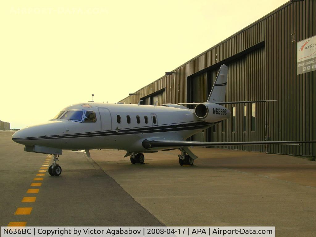 N636BC, Israel Aircraft Industries IAI-1125 Westwind Astra C/N 039, Parked at Centennial