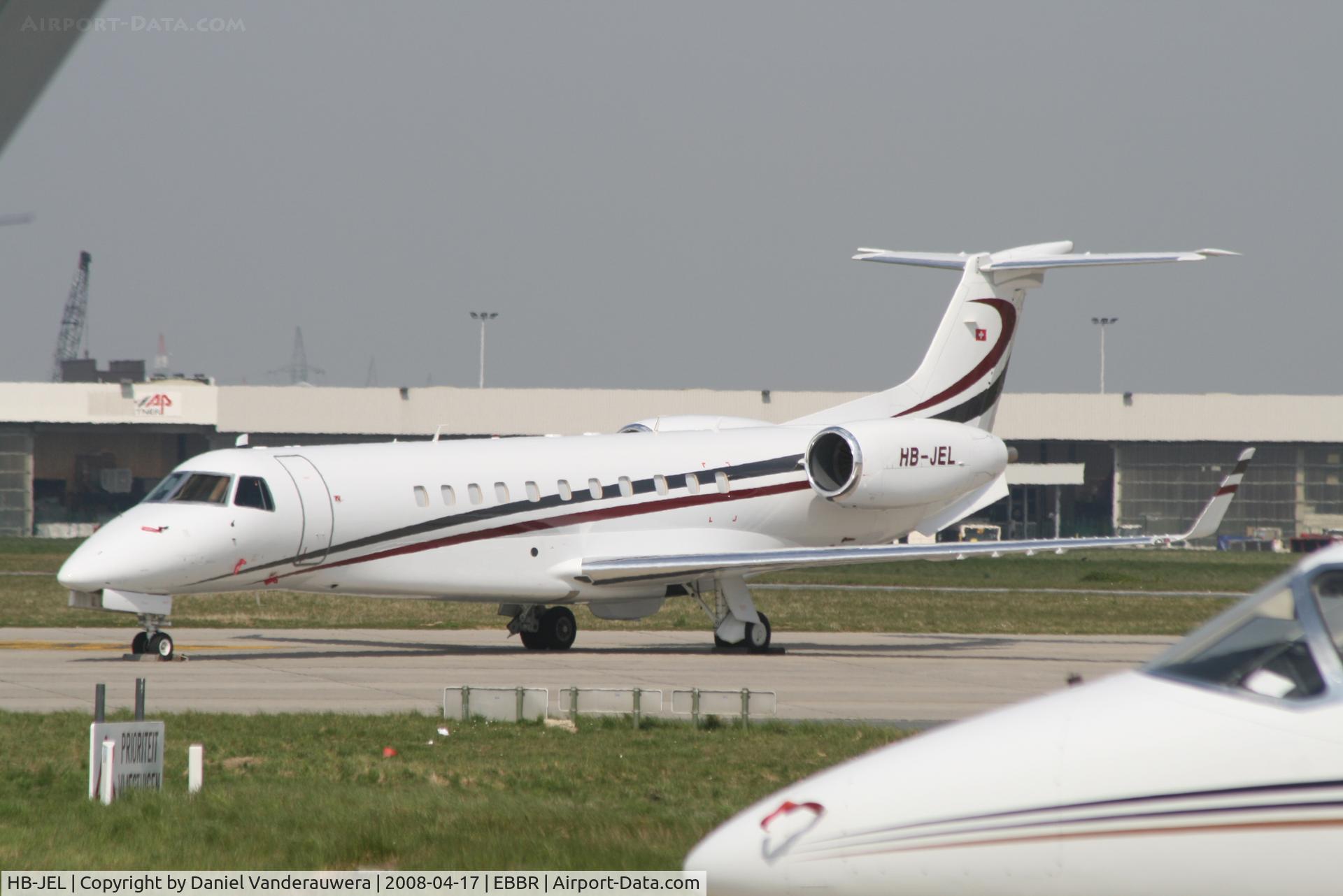 HB-JEL, 2005 Embraer EMB-135BJ Legacy C/N 14500933, parked on General Aviation apron (Abelag)
