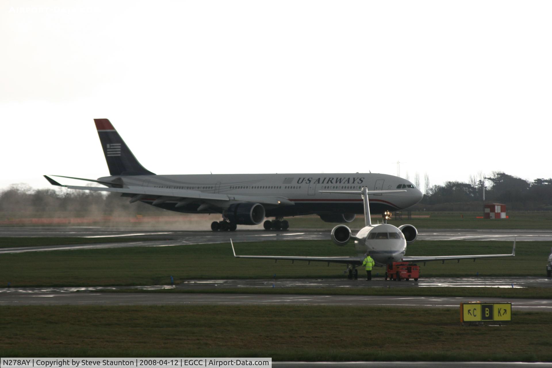 N278AY, 2001 Airbus A330-323 C/N 0388, Taken at Manchester Airport on a typical showery April day