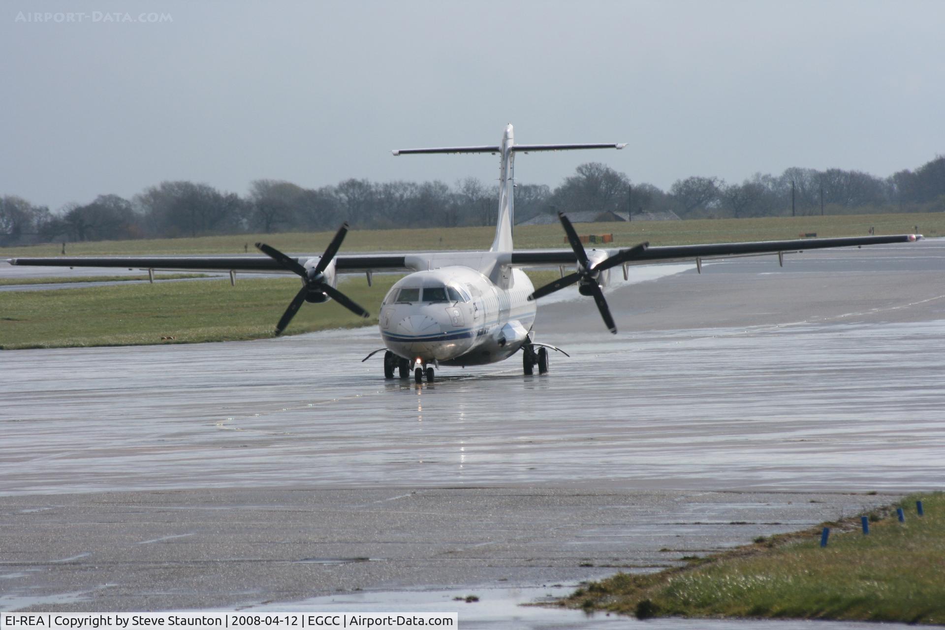 EI-REA, 1995 ATR 72-202 C/N 441, Taken at Manchester Airport on a typical showery April day