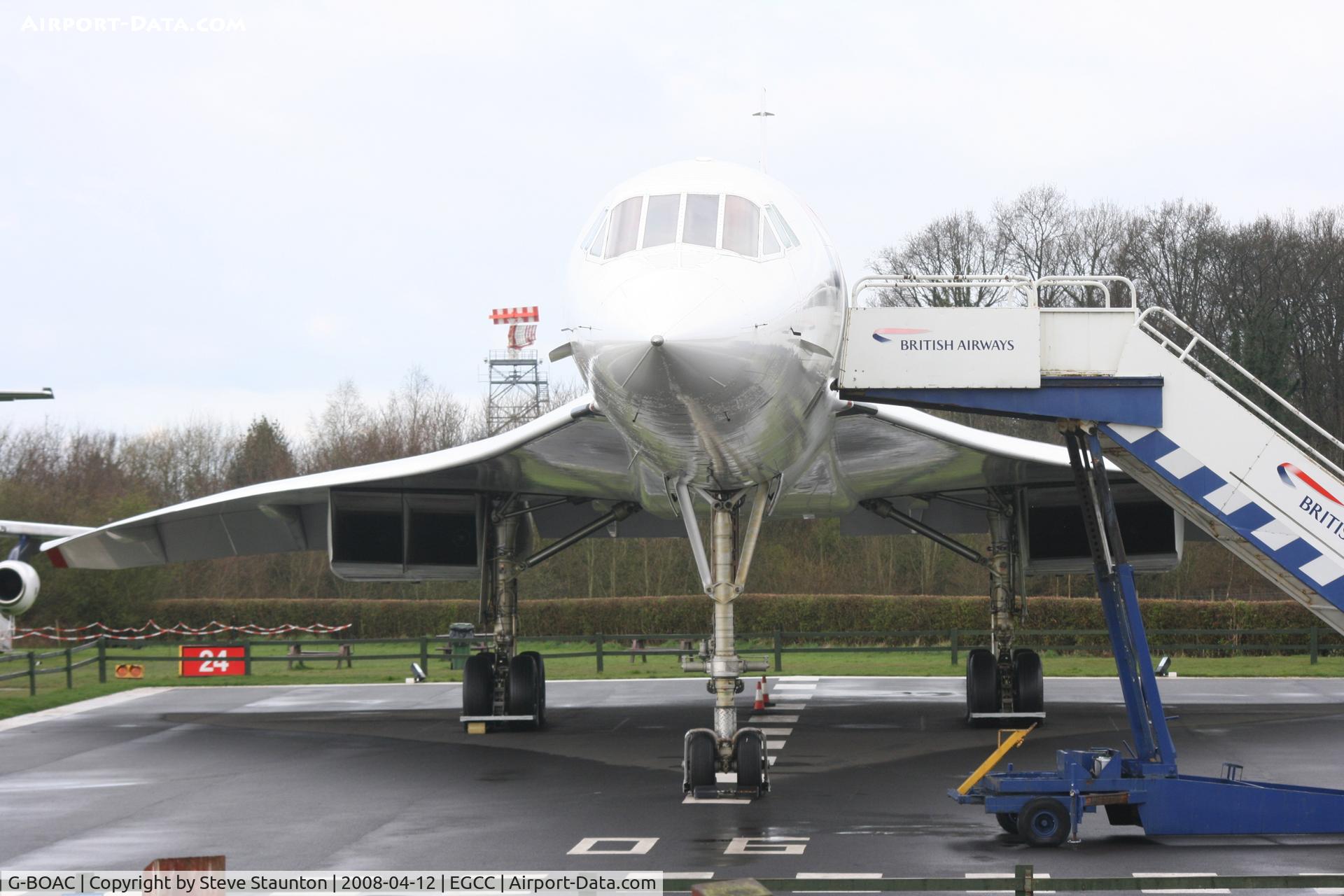 G-BOAC, 1975 Aerospatiale-BAC Concorde 1-102 C/N 100-004, Taken at Manchester Airport on a typical showery April day