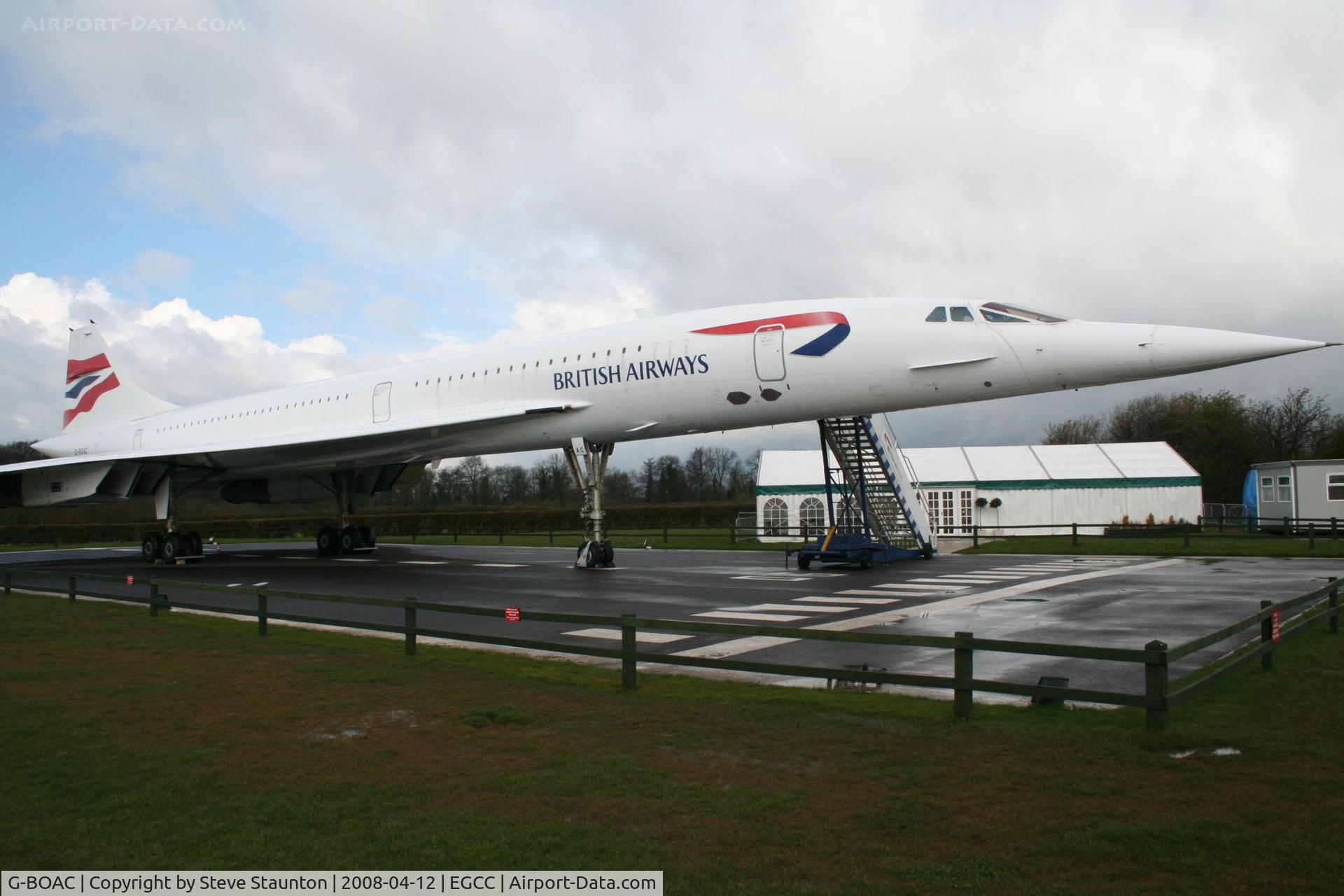 G-BOAC, 1975 Aerospatiale-BAC Concorde 1-102 C/N 100-004, Taken at Manchester Airport on a typical showery April day