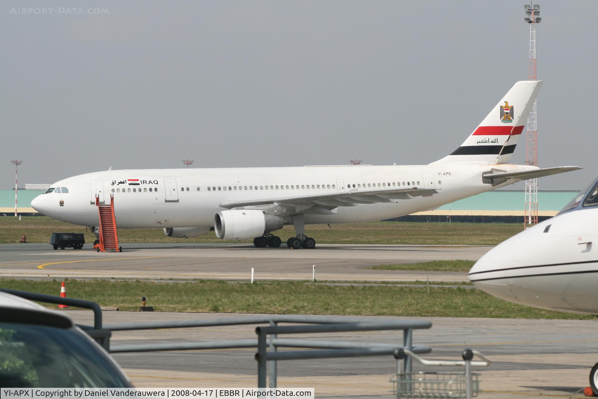 YI-APX, 1983 Airbus A300B4-2C C/N 239, parked on General Aviation apron (Abelag)