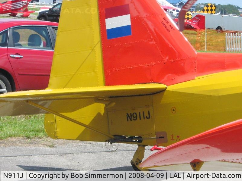 N911J, 1986 Fokker S-11-1 C/N E-11, Tail detail.  Sun N Fun 2008