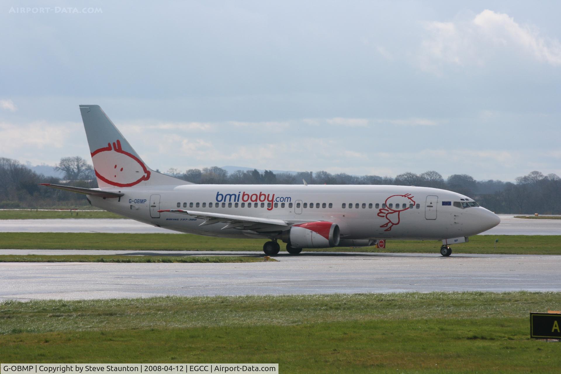 G-OBMP, 1992 Boeing 737-3Q8 C/N 24963, Taken at Manchester Airport on a typical showery April day