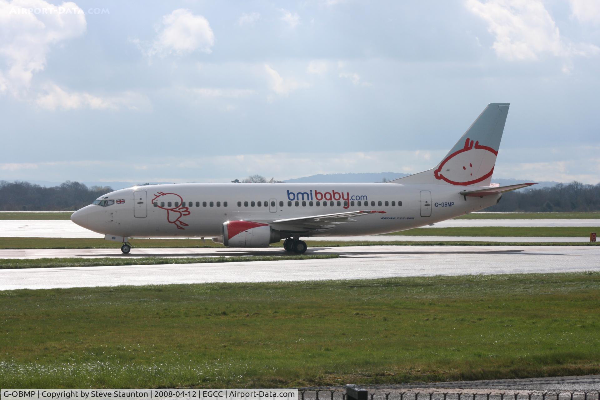 G-OBMP, 1992 Boeing 737-3Q8 C/N 24963, Taken at Manchester Airport on a typical showery April day