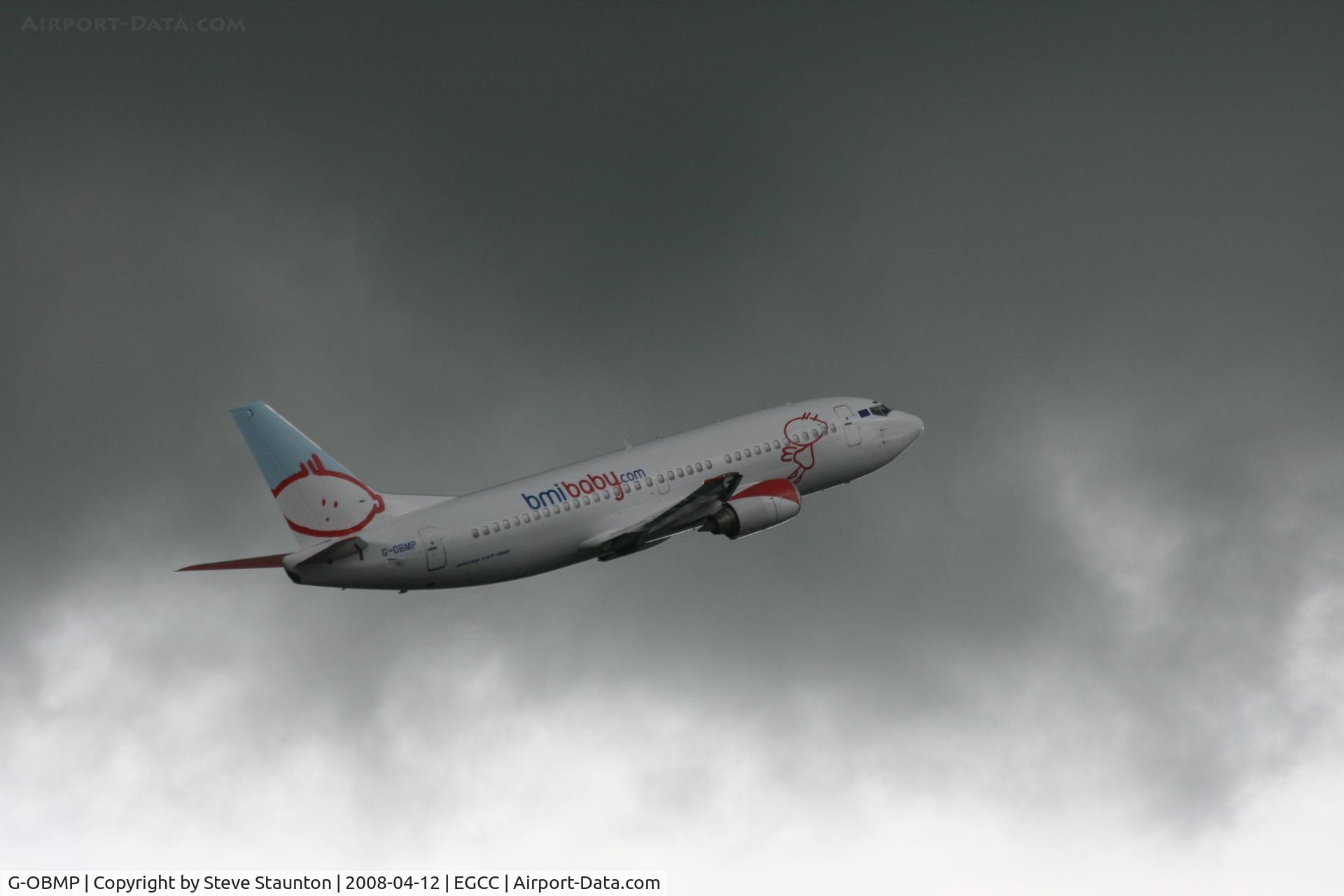 G-OBMP, 1992 Boeing 737-3Q8 C/N 24963, Taken at Manchester Airport on a typical showery April day