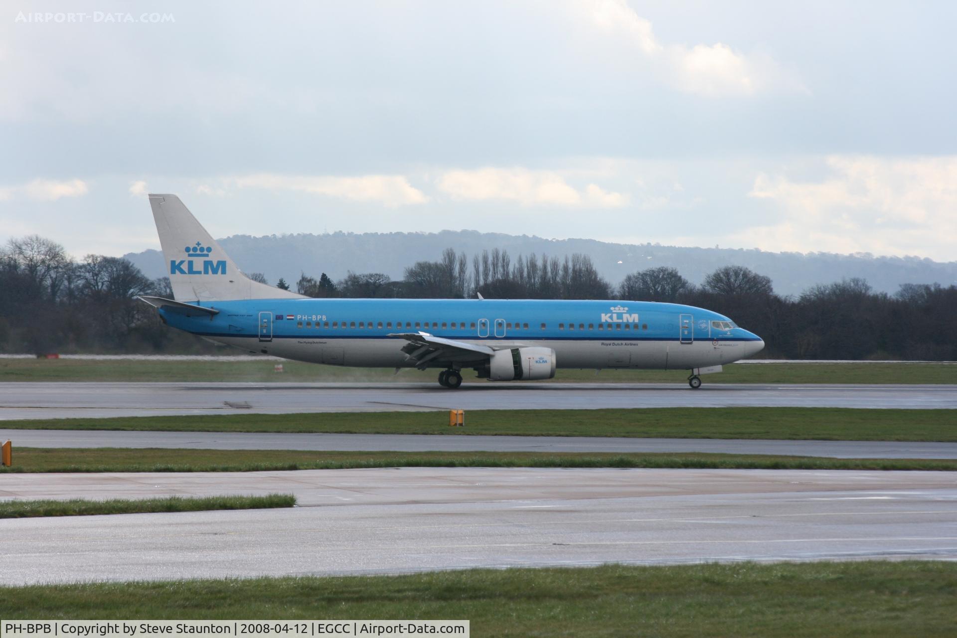 PH-BPB, 1989 Boeing 737-4Y0 C/N 24344, Taken at Manchester Airport on a typical showery April day