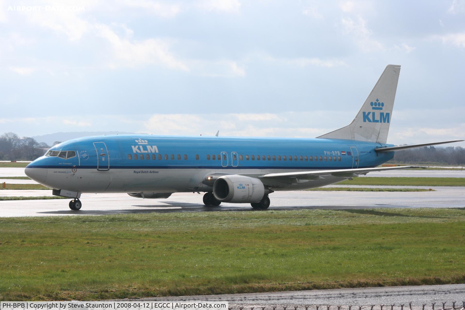 PH-BPB, 1989 Boeing 737-4Y0 C/N 24344, Taken at Manchester Airport on a typical showery April day