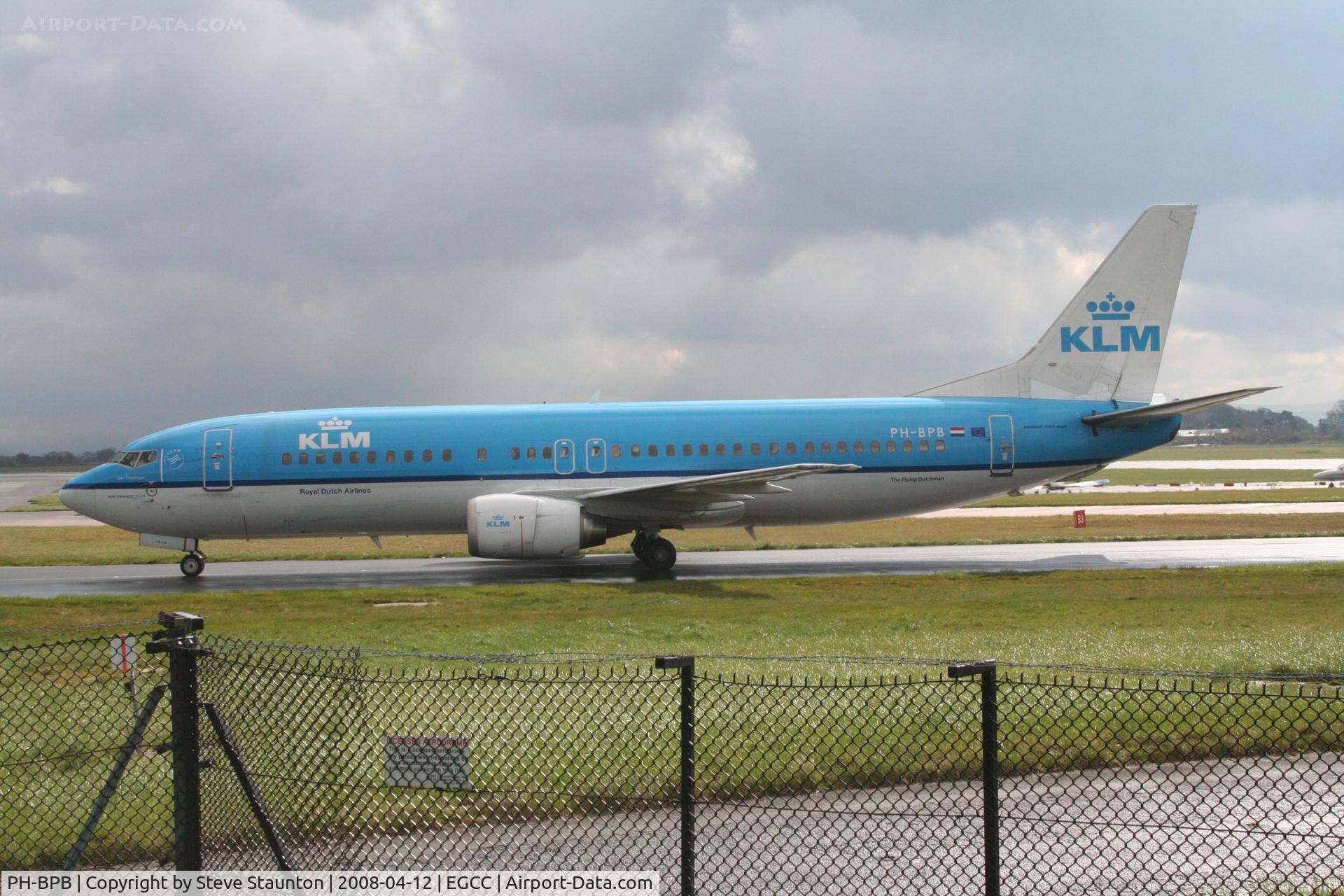 PH-BPB, 1989 Boeing 737-4Y0 C/N 24344, Taken at Manchester Airport on a typical showery April day