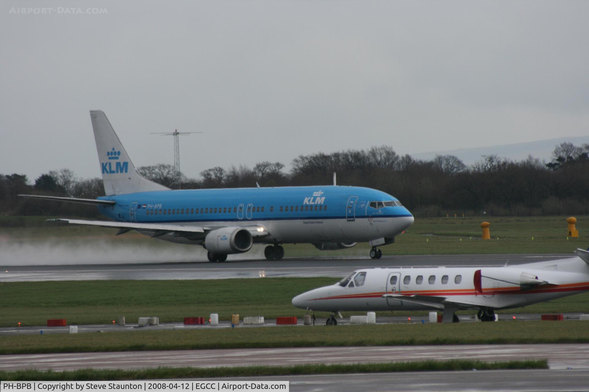 PH-BPB, 1989 Boeing 737-4Y0 C/N 24344, Taken at Manchester Airport on a typical showery April day