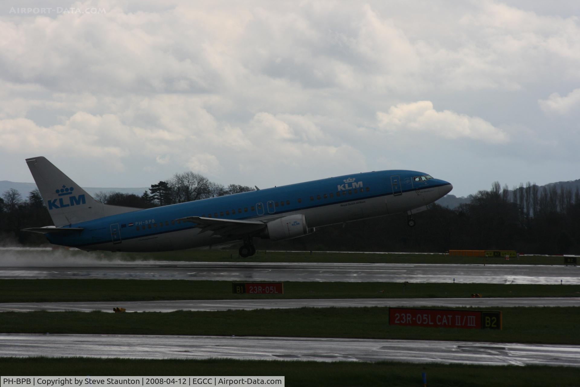 PH-BPB, 1989 Boeing 737-4Y0 C/N 24344, Taken at Manchester Airport on a typical showery April day