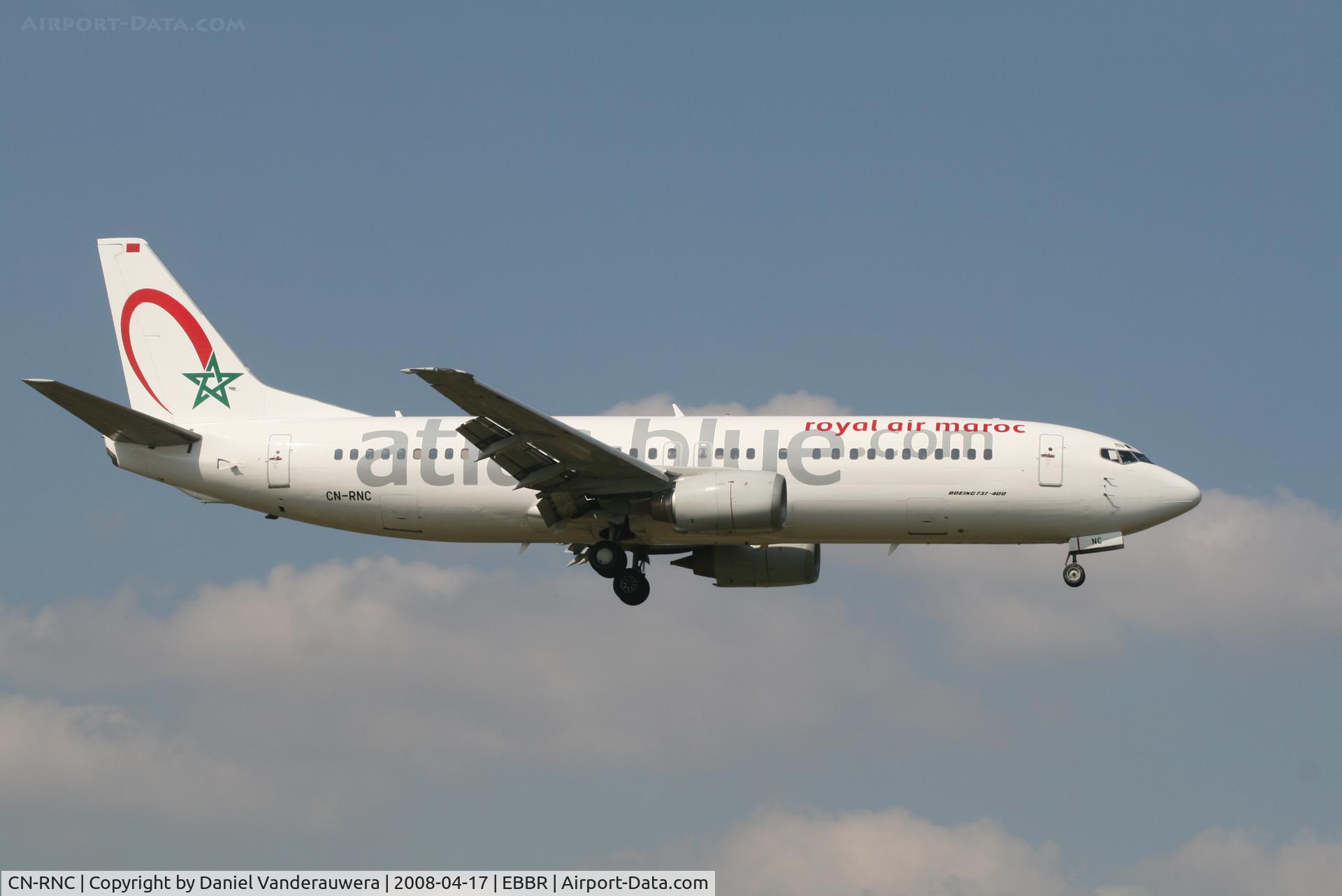 CN-RNC, 1994 Boeing 737-4B6 C/N 26529, descending to rwy 02