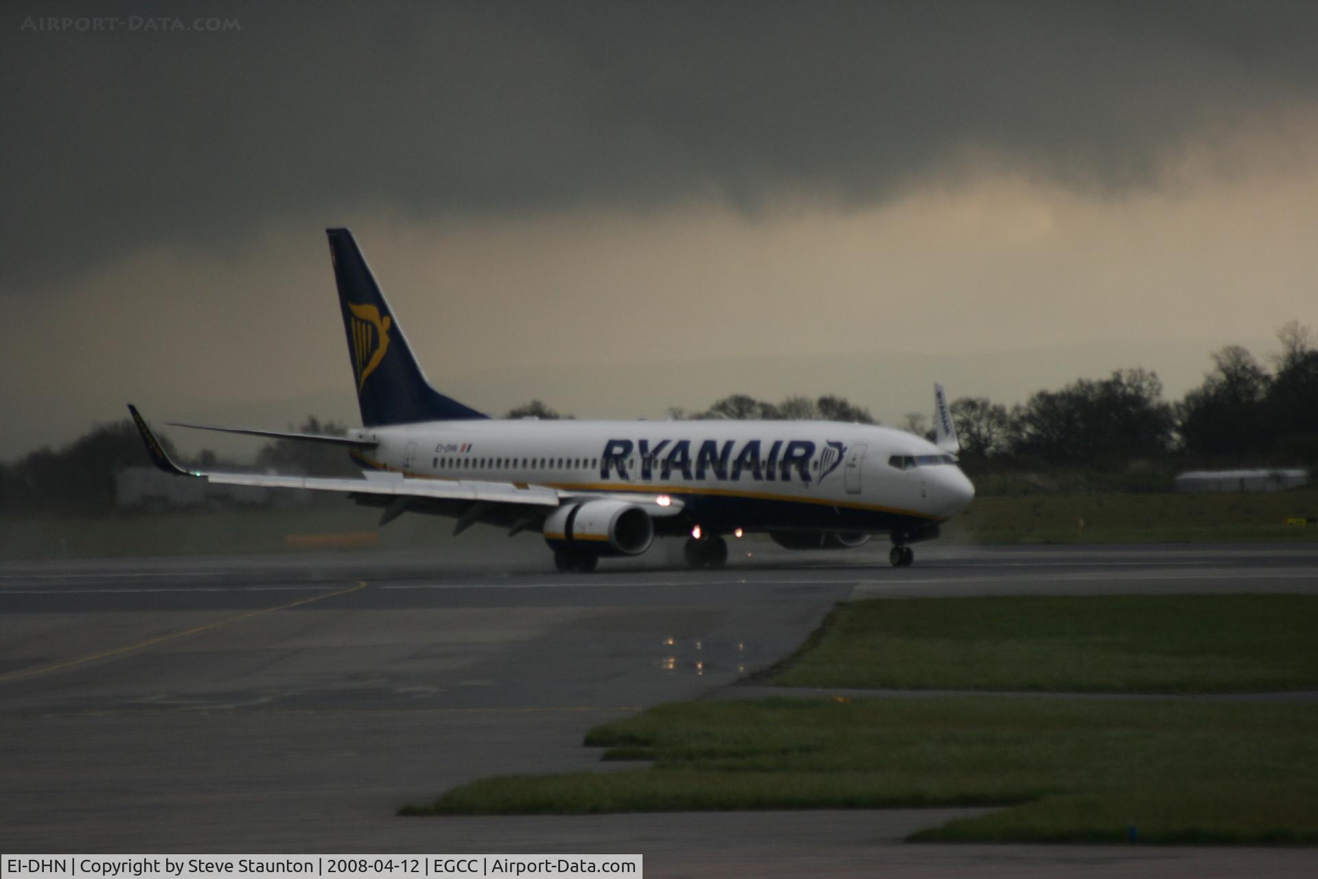 EI-DHN, 2005 Boeing 737-8AS C/N 33577, Taken at Manchester Airport on a typical showery April day