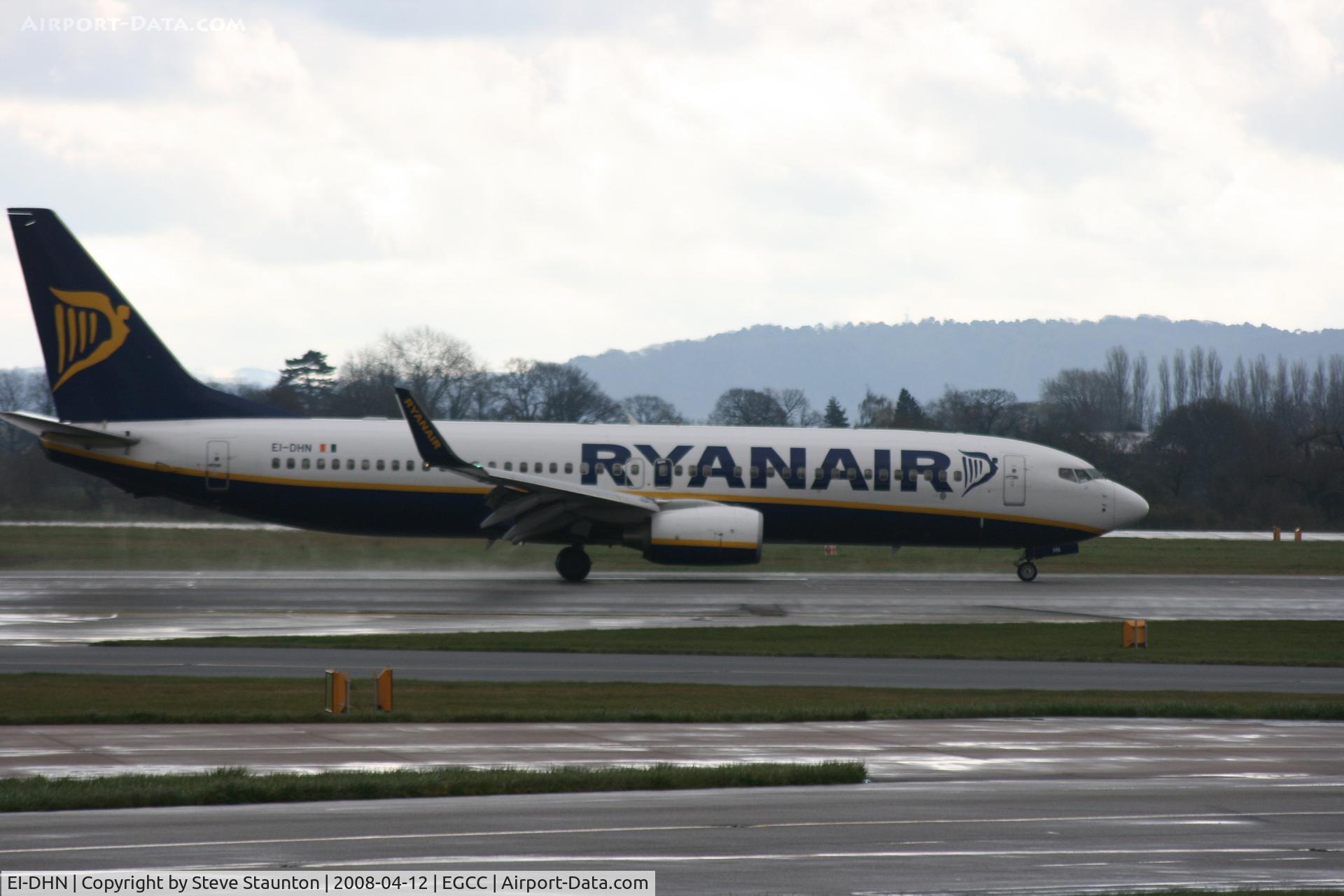 EI-DHN, 2005 Boeing 737-8AS C/N 33577, Taken at Manchester Airport on a typical showery April day