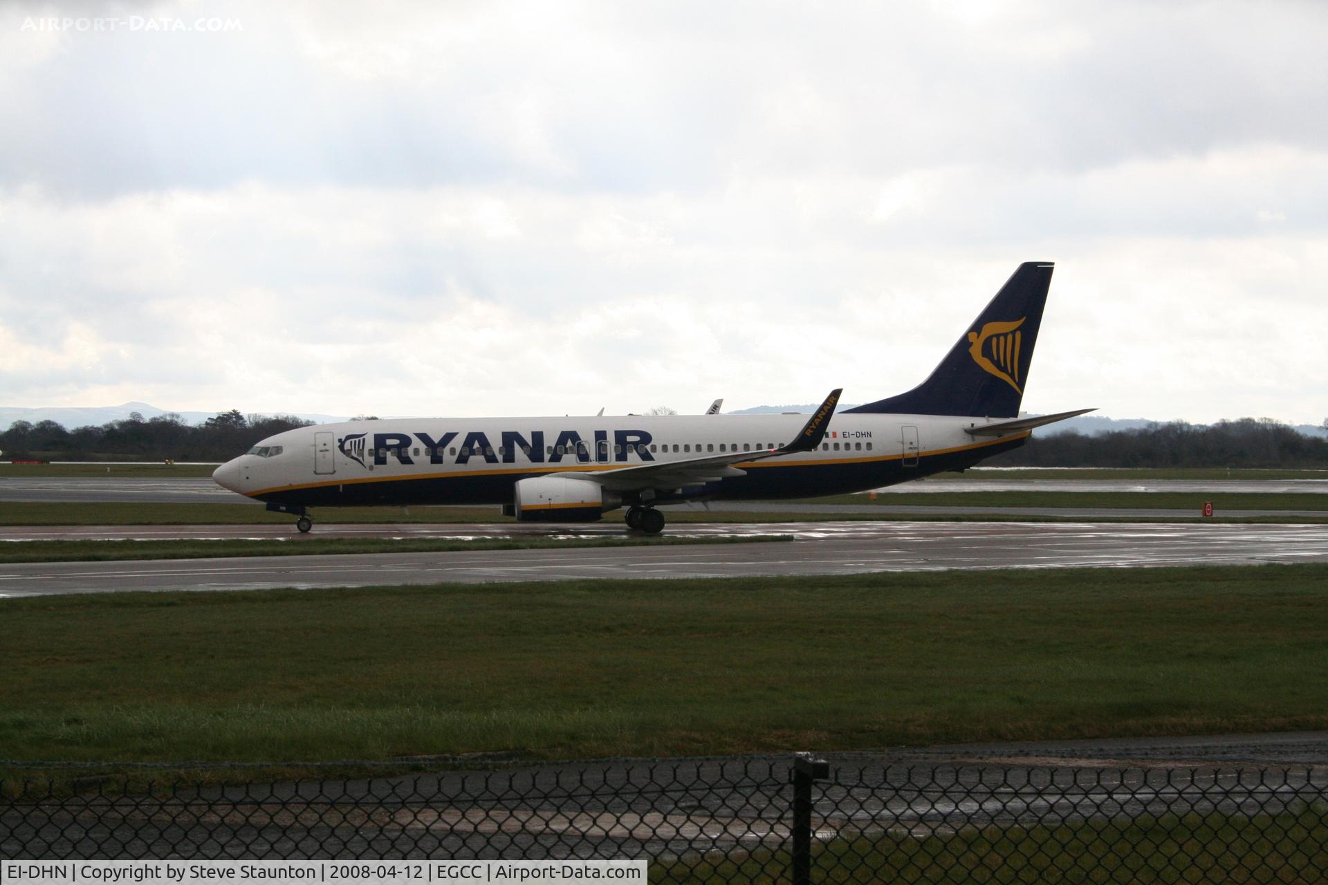 EI-DHN, 2005 Boeing 737-8AS C/N 33577, Taken at Manchester Airport on a typical showery April day