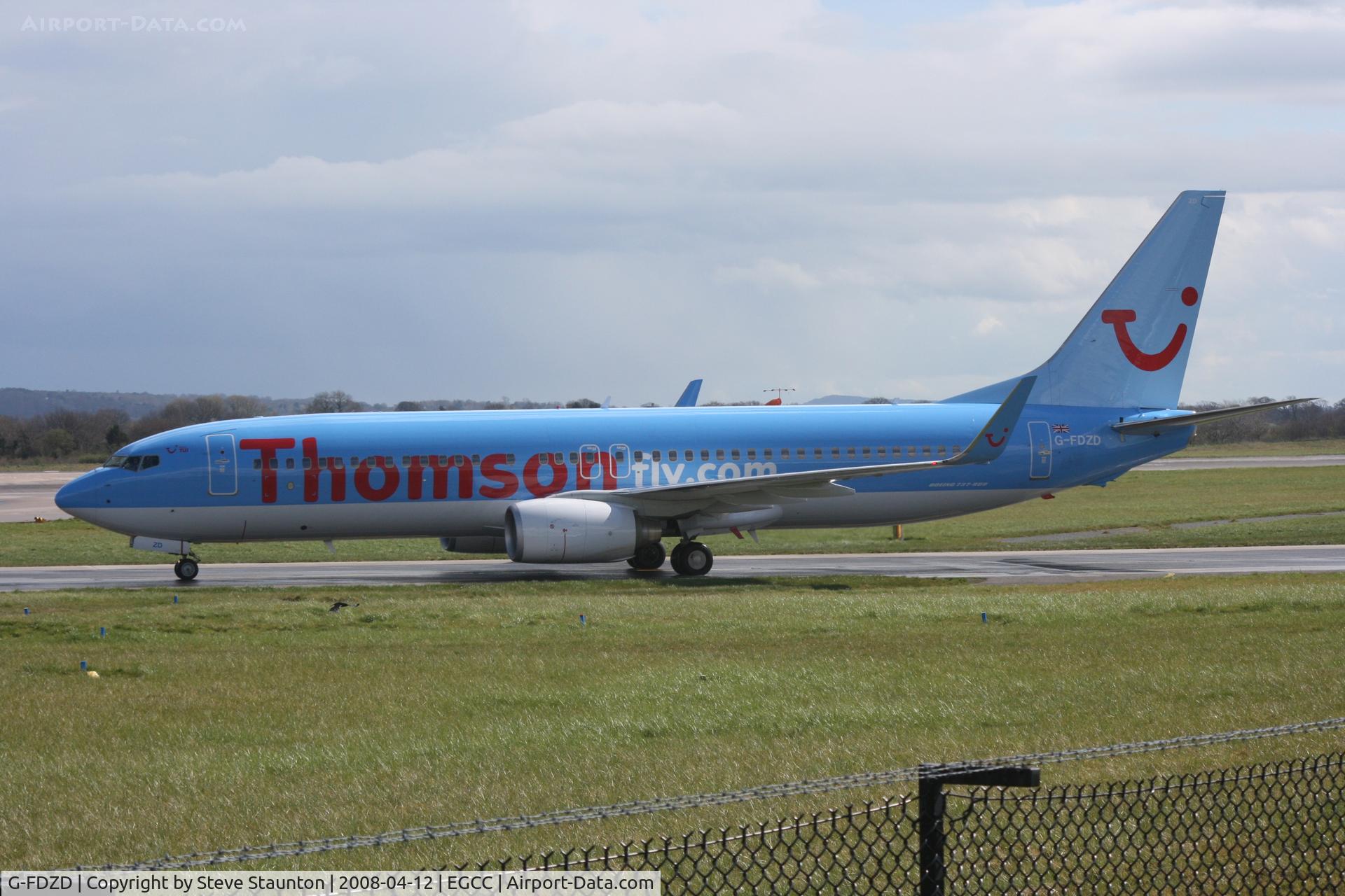 G-FDZD, 2007 Boeing 737-8K5 C/N 35132, Taken at Manchester Airport on a typical showery April day