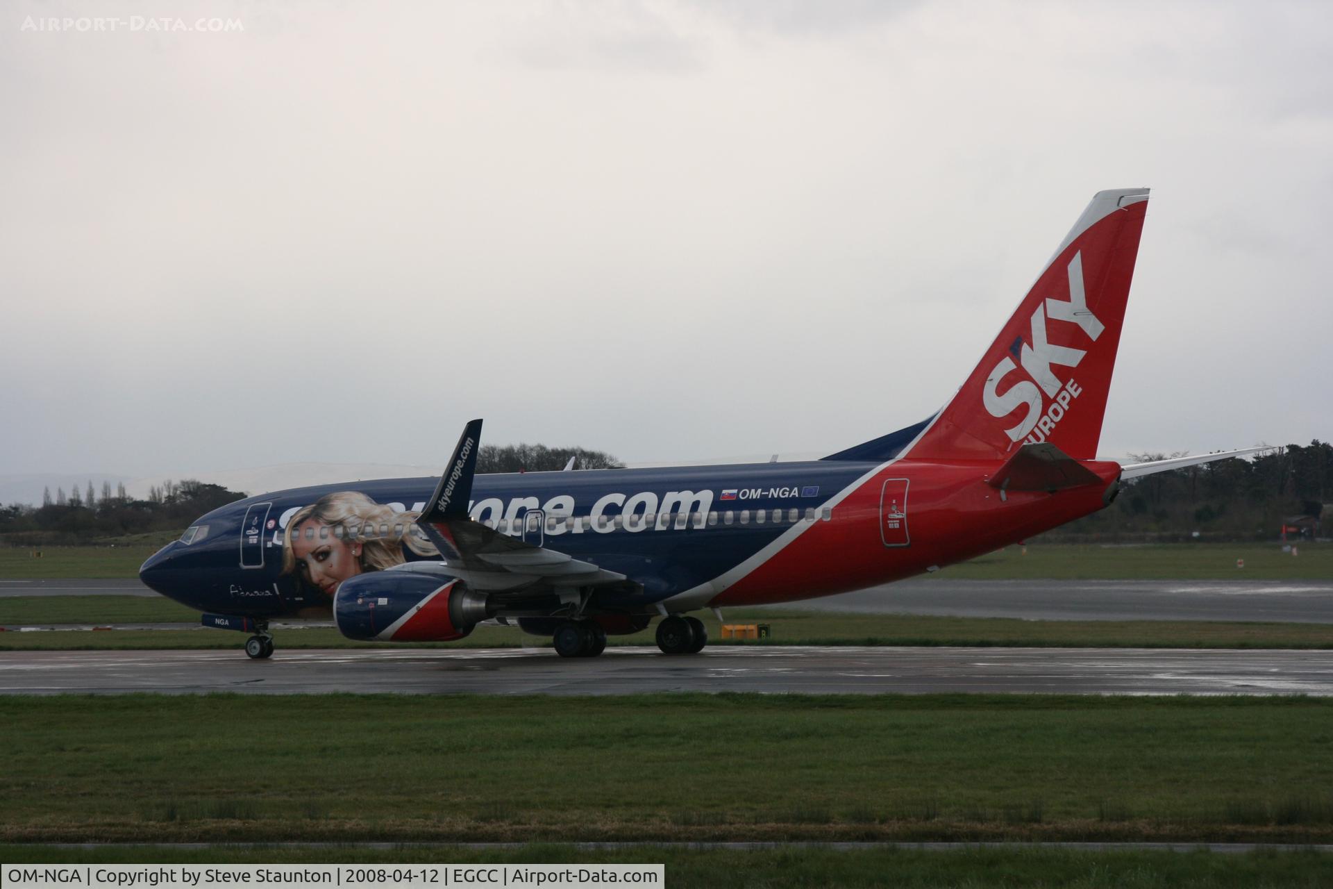 OM-NGA, 2006 Boeing 737-76N C/N 32684, Taken at Manchester Airport on a typical showery April day