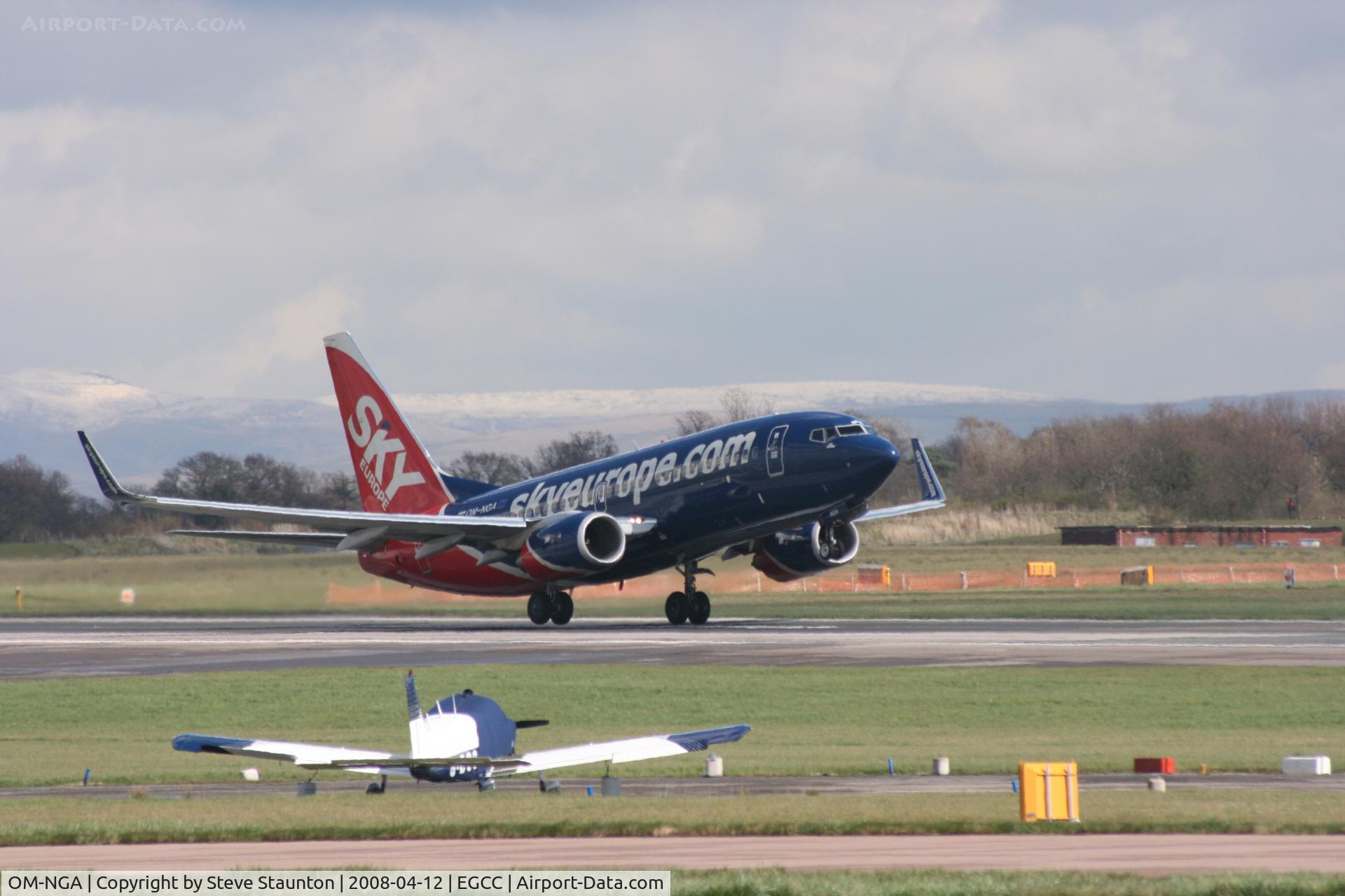 OM-NGA, 2006 Boeing 737-76N C/N 32684, Taken at Manchester Airport on a typical showery April day