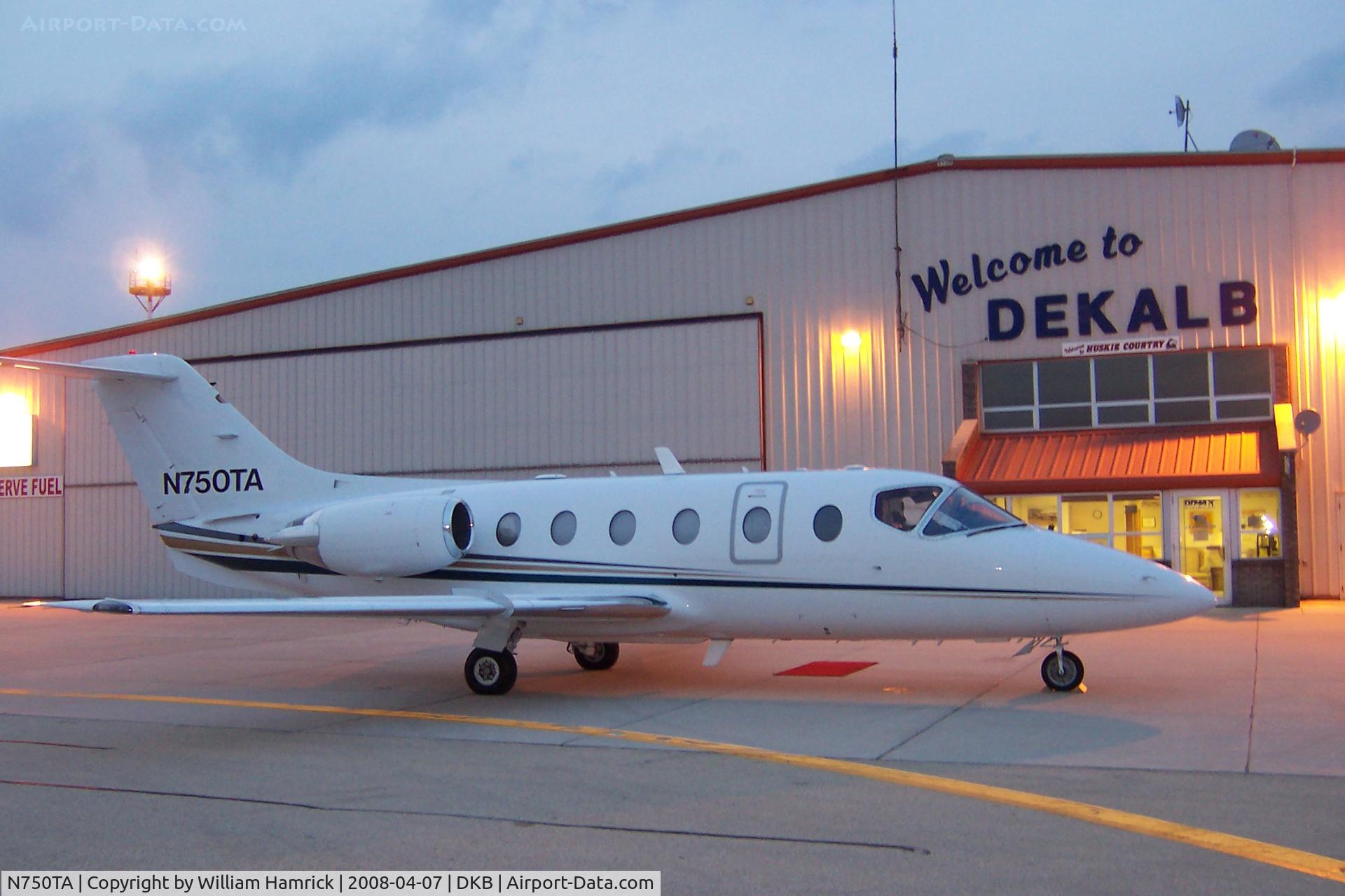 N750TA, 1999 Raytheon Aircraft Company 400A C/N RK-226, On the Ramp at DeKalb