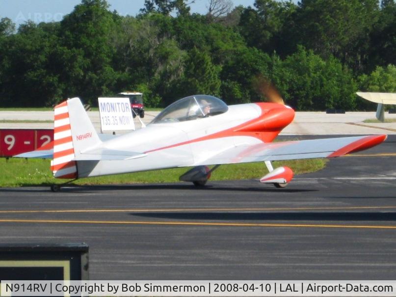 N914RV, 1991 Vans RV-4 C/N 2462, Departing Sun N Fun 2008