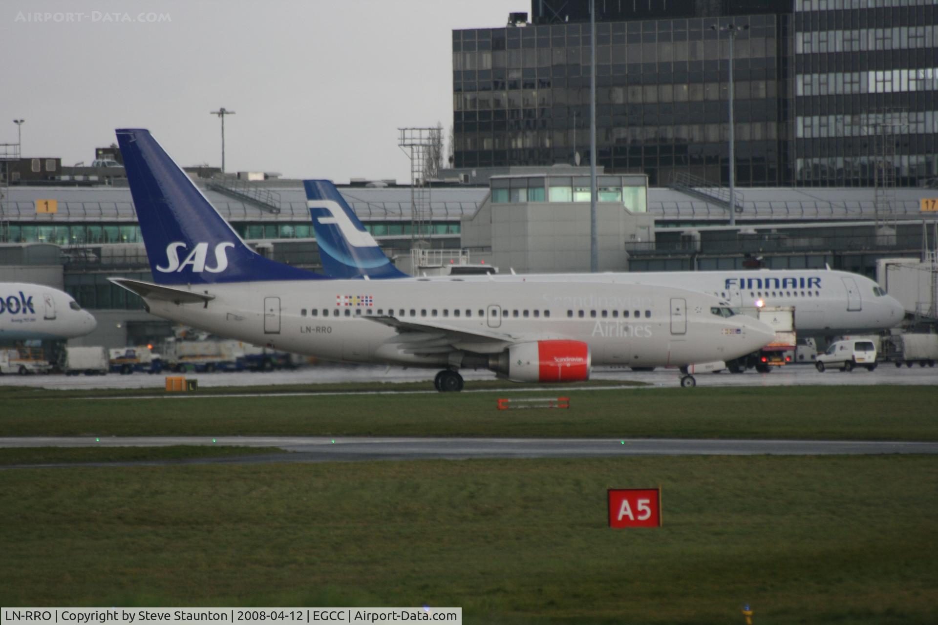 LN-RRO, 1998 Boeing 737-683 C/N 28288, Taken at Manchester Airport on a typical showery April day