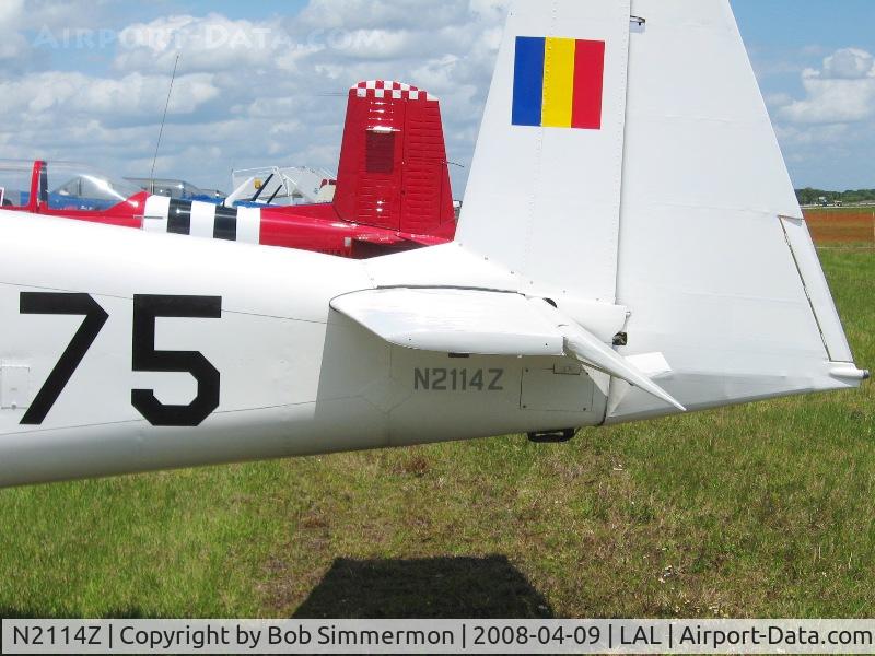 N2114Z, 1982 IAR IAR-823 C/N 75, Tail detail.  Sun N Fun 2008