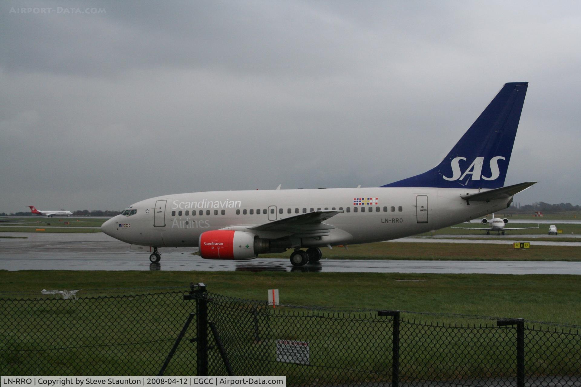LN-RRO, 1998 Boeing 737-683 C/N 28288, Taken at Manchester Airport on a typical showery April day