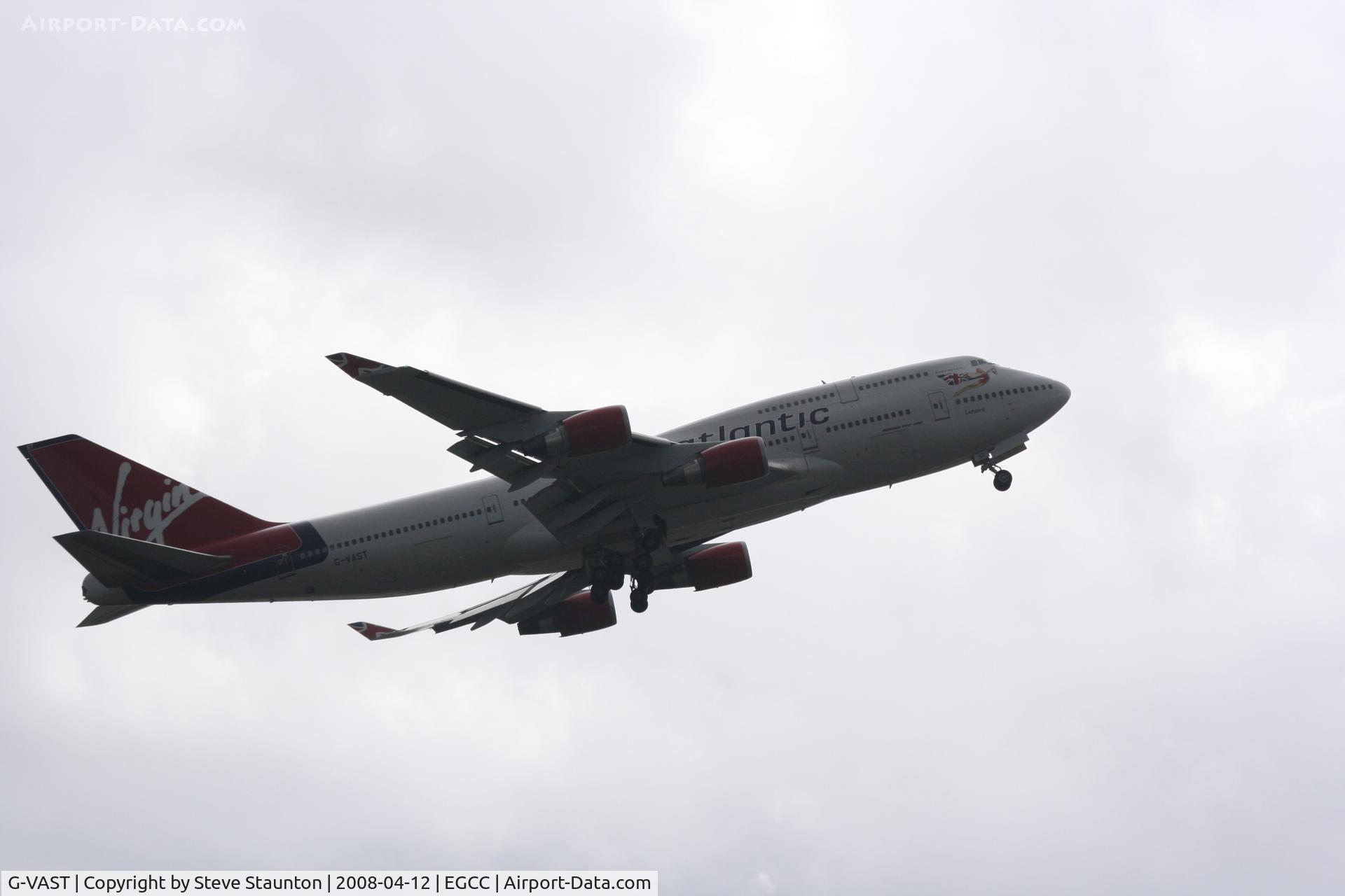 G-VAST, 1997 Boeing 747-41R C/N 28757, Taken at Manchester Airport on a typical showery April day