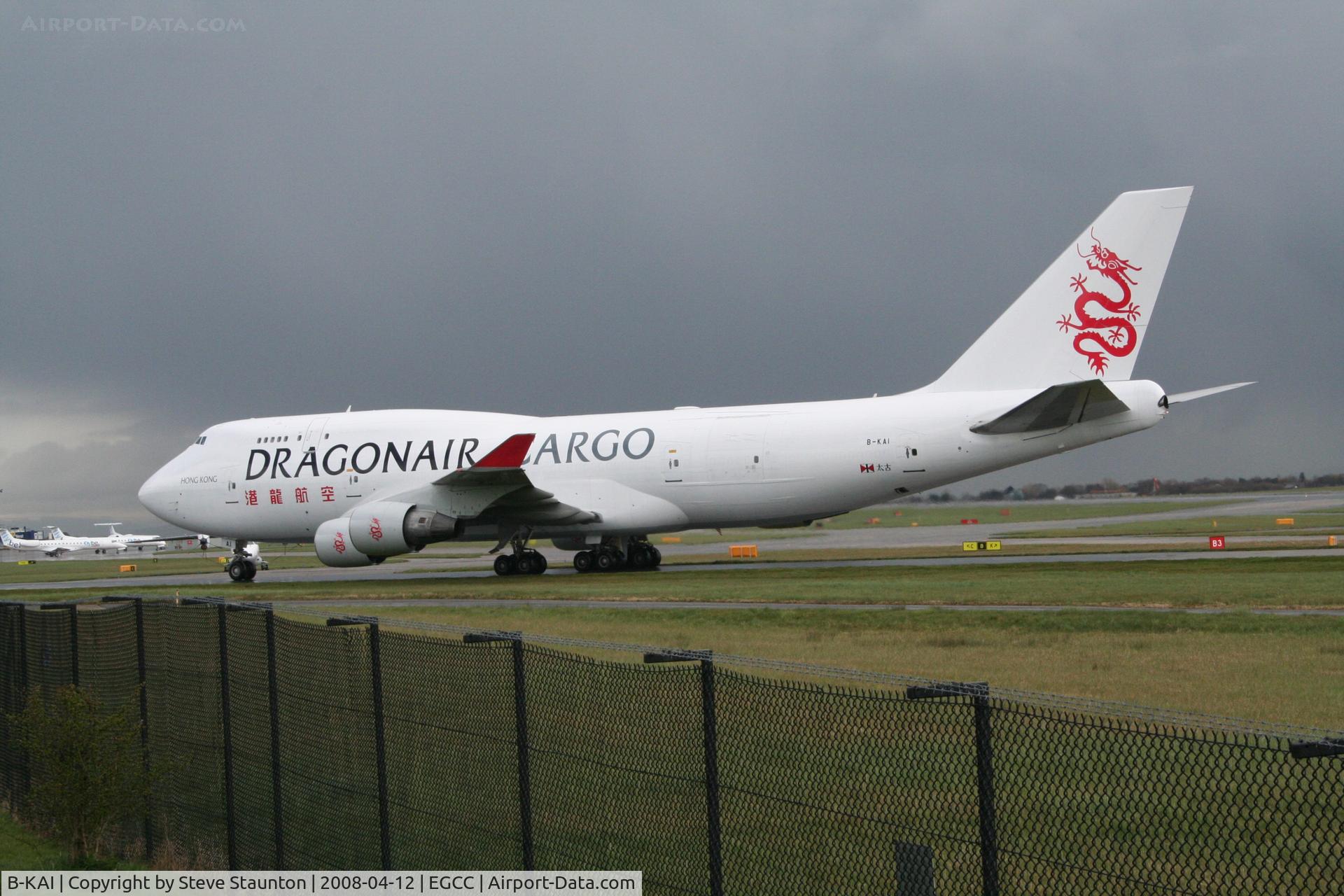 B-KAI, 1994 Boeing 747-412 C/N 27217, Taken at Manchester Airport on a typical showery April day